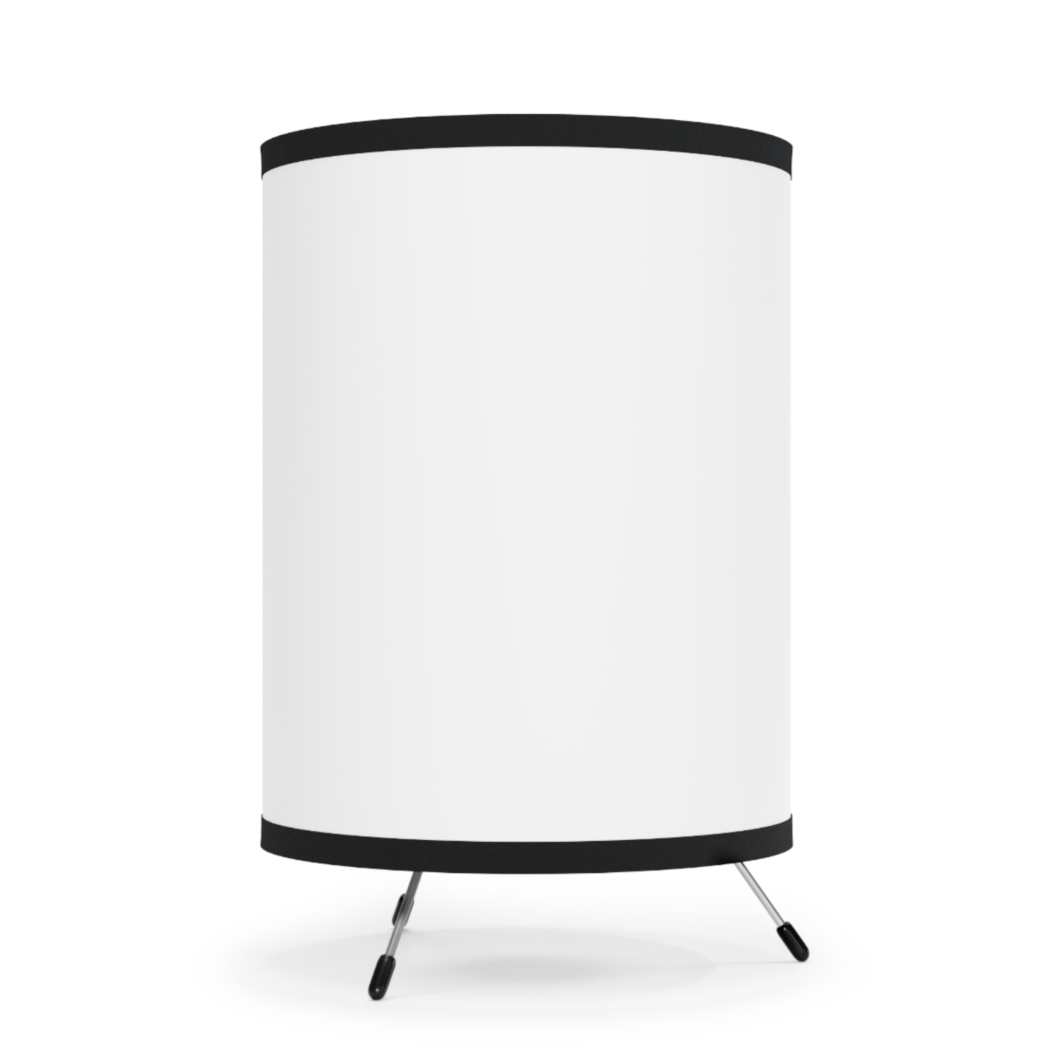 Tripod Lamp with Botanical Wreath Design, “Grow Through What You Go Through” Motivational Modern Home Decor