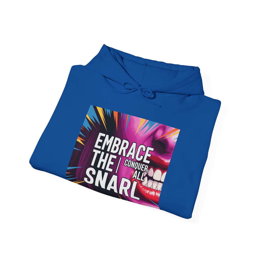 Embrace the Snarl Unisex Hoodie by Truly Great Life | Colorful Fleece Streetwear for Everyday Comfort