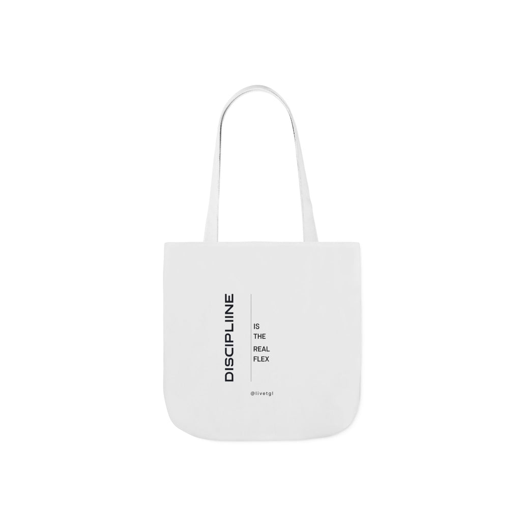 Discipline Tote Bag | Motivational Canvas Tote by Truly Great Life, Eco-Friendly Everyday Bag & Gift for Fitness Lovers