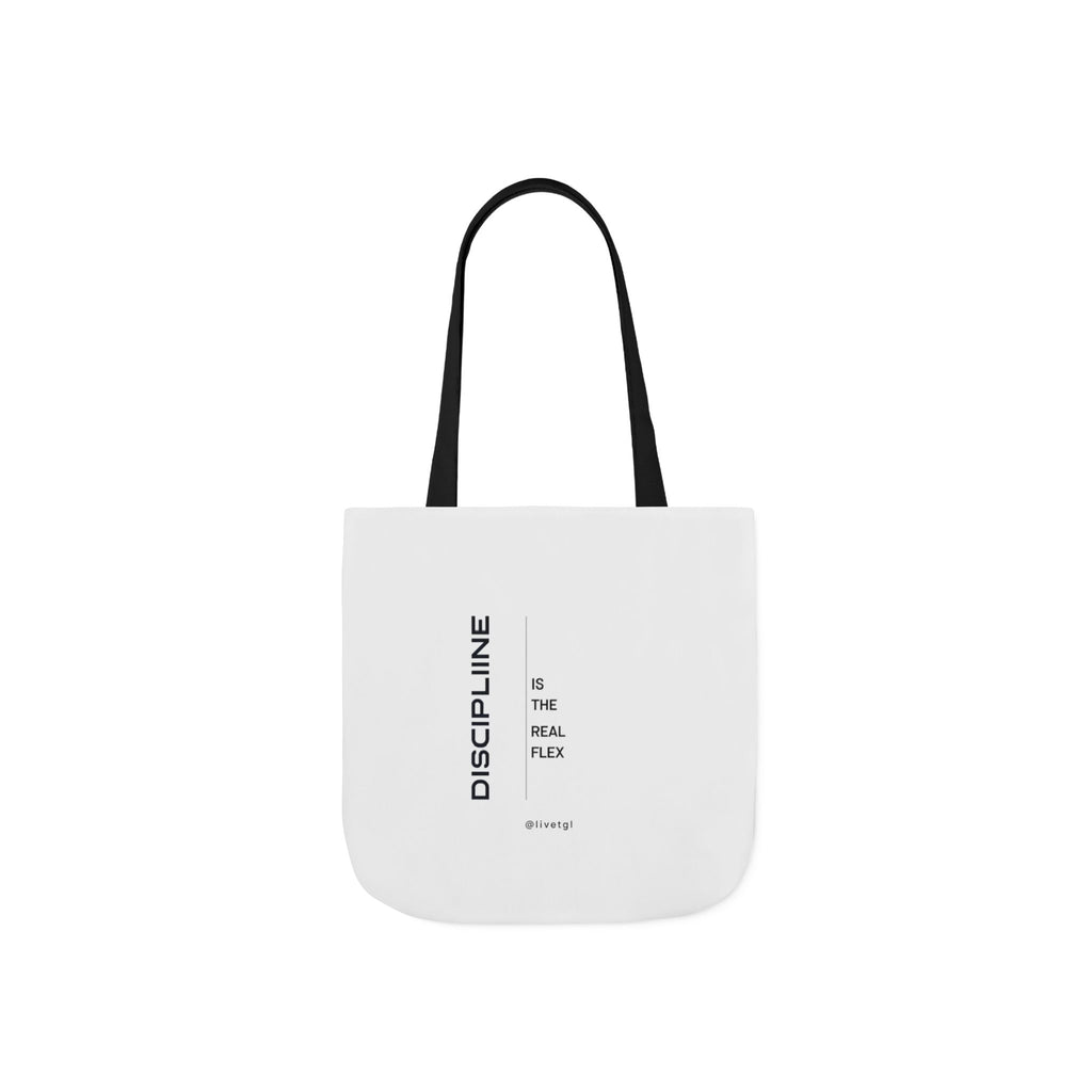 Discipline Tote Bag | Motivational Canvas Tote by Truly Great Life, Eco-Friendly Everyday Bag & Gift for Fitness Lovers