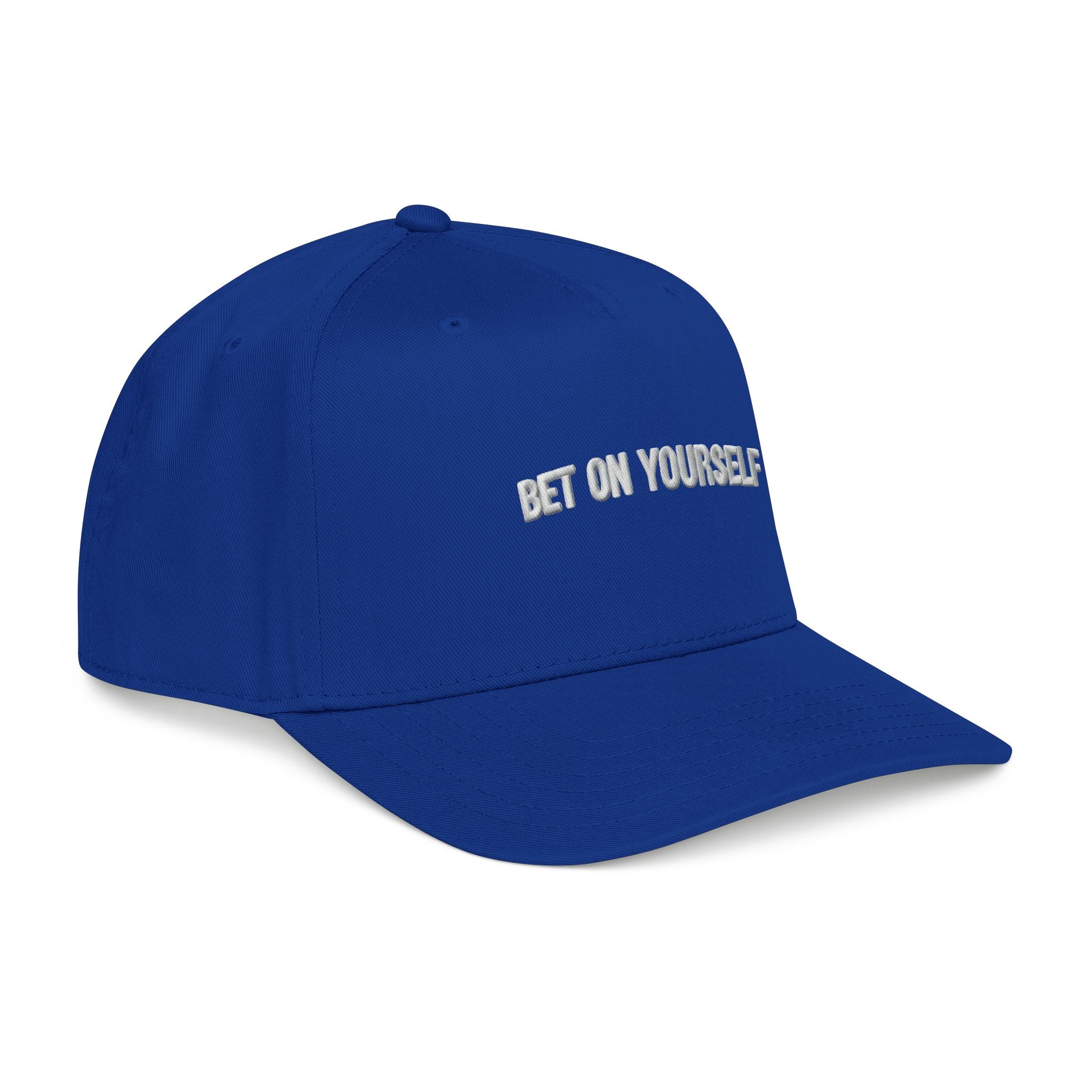 Inspirational Baseball Cap for Men & Women | Bet on Yourself Adjustable Motivational Hat, Mid Profile Dad Cap