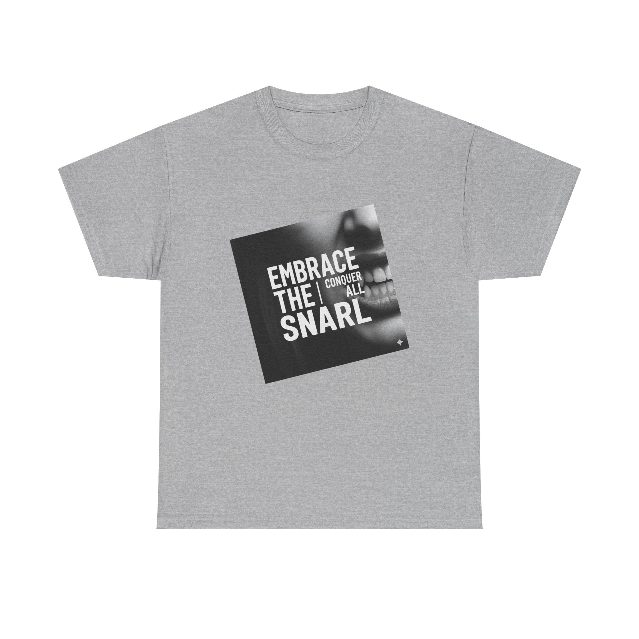 Embrace the Snarl Unisex Heavy Cotton Tee by Truly Great Life | Motivational Streetwear Graphic Shirt
