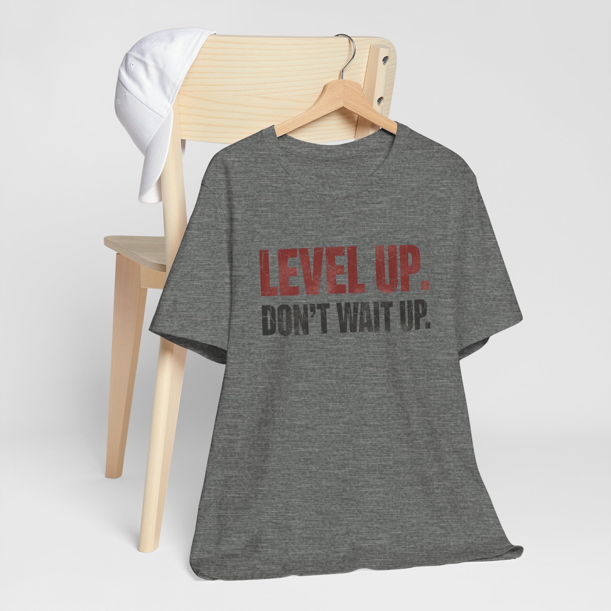 Level Up Unisex Tee | Motivational T-Shirt for Men and Women, Streetwear, Entrepreneur & Fitness Lifestyle Apparel by Truly Great Life