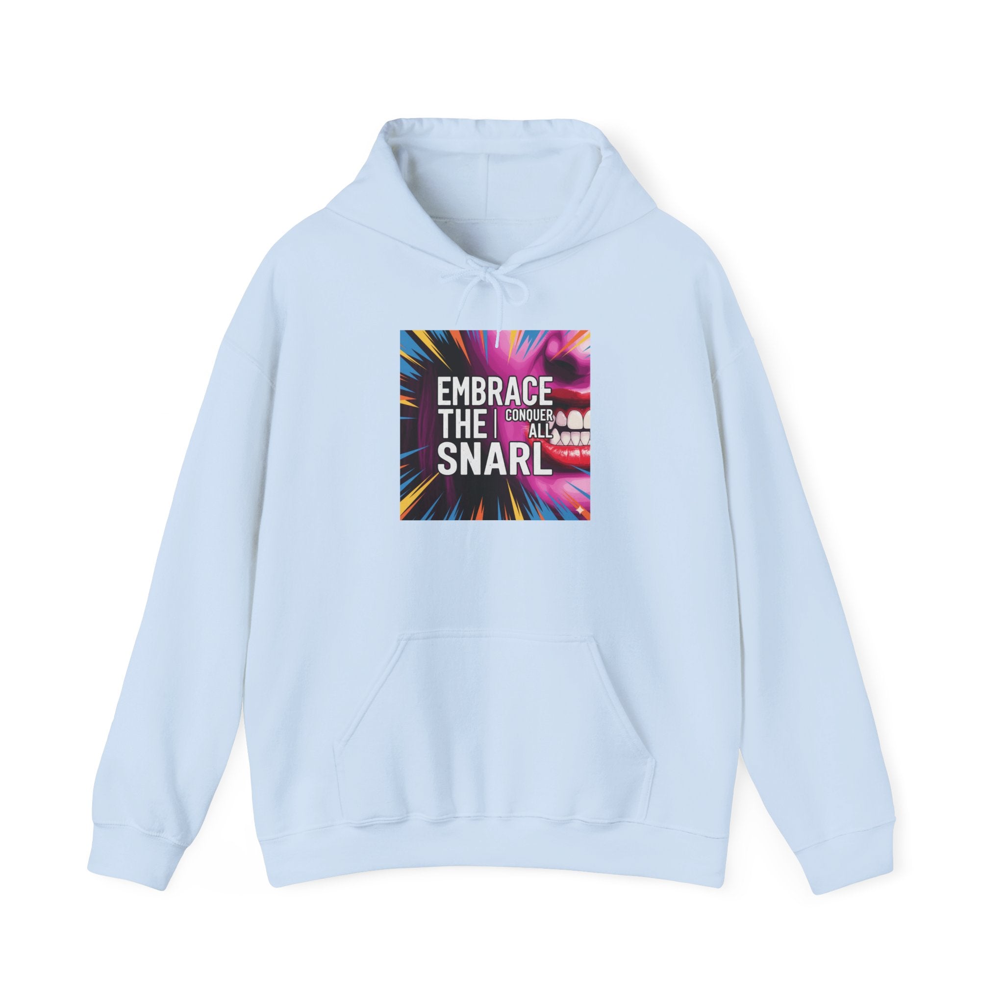 Embrace the Snarl Unisex Hoodie by Truly Great Life | Colorful Fleece Streetwear for Everyday Comfort