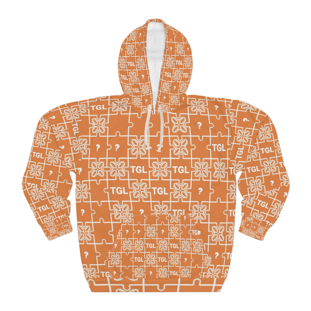 Unisex Pullover Hoodie by Truly Great Life | Puzzle Pattern, Cozy Fleece Casual Wear for Everyday Style