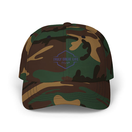 Classic Dad Cap - "Truly Great Life Design" Embroidered Minimal Logo Baseball Hat