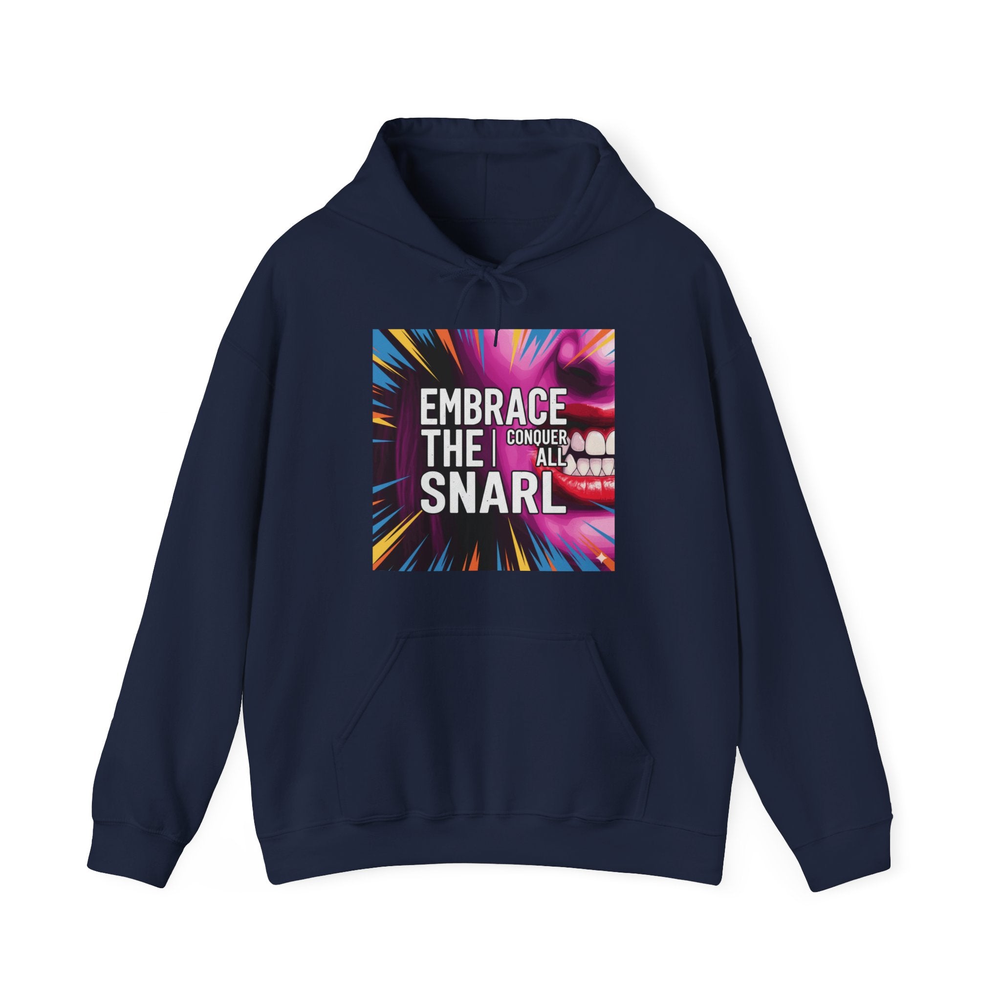 Embrace the Snarl Unisex Hoodie by Truly Great Life | Colorful Fleece Streetwear for Everyday Comfort