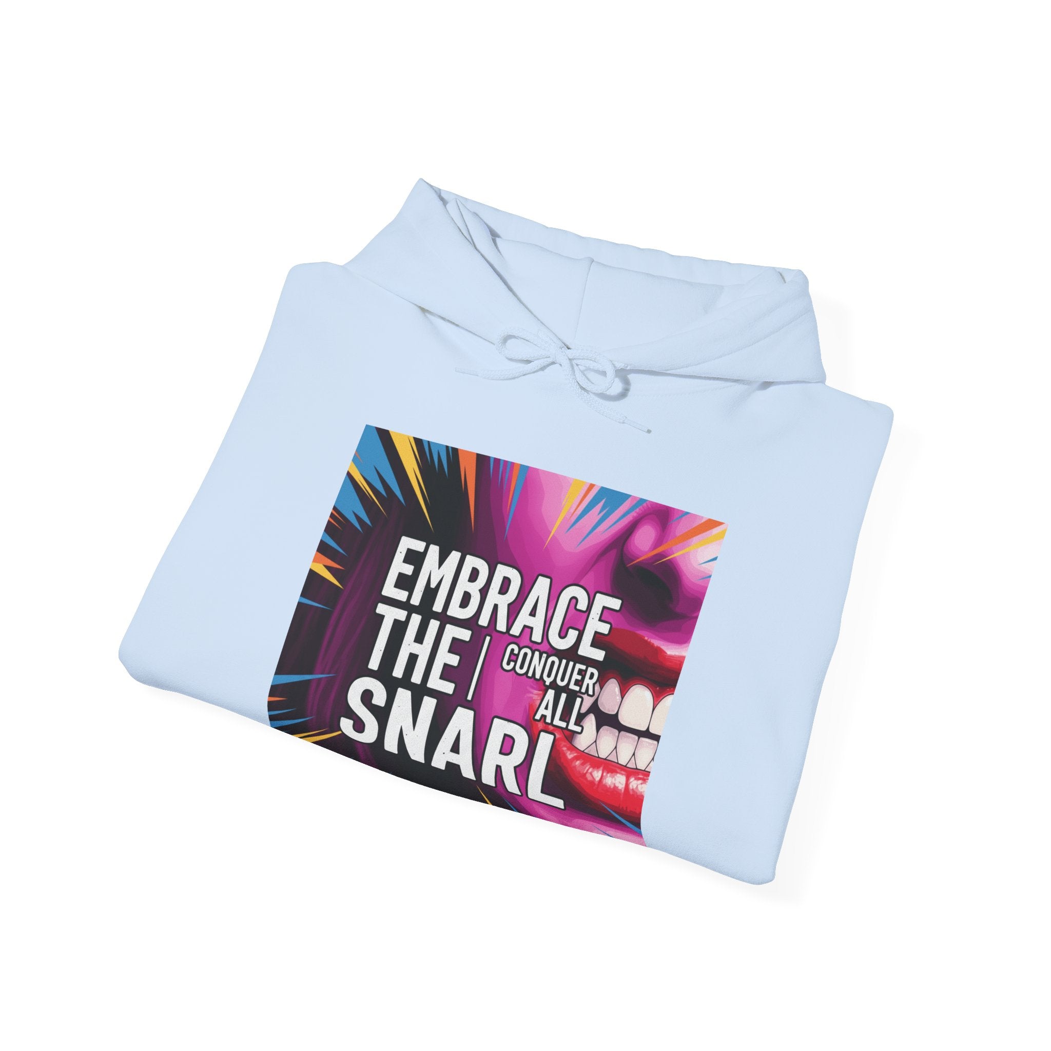 Embrace the Snarl Unisex Hoodie by Truly Great Life | Colorful Fleece Streetwear for Everyday Comfort
