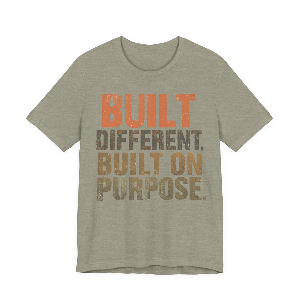 Built Different Softstyle Unisex Tee | Motivational Shirt for Entrepreneurs, Positive Vibes Streetwear
