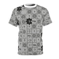 Puzzle Pattern Unisex Graphic Tee by Truly Great Life | Soft Cotton Casual T-Shirt for Everyday Style