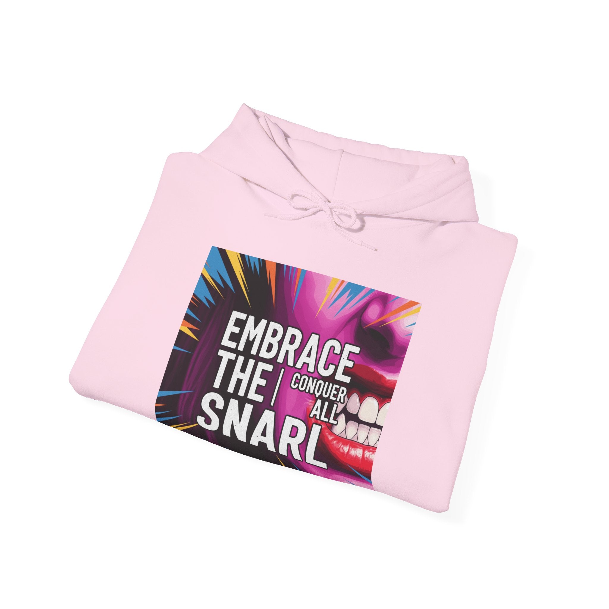 Embrace the Snarl Unisex Hoodie by Truly Great Life | Colorful Fleece Streetwear for Everyday Comfort