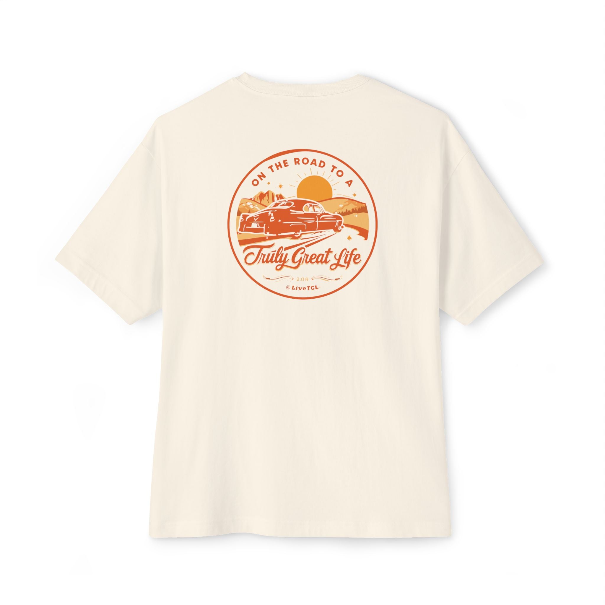 On the Road to a Truly Great Life Softstyle T-Shirt for Women & Men | Motivational Graphic Tee by Truly Great Life, Streetwear Inspiration