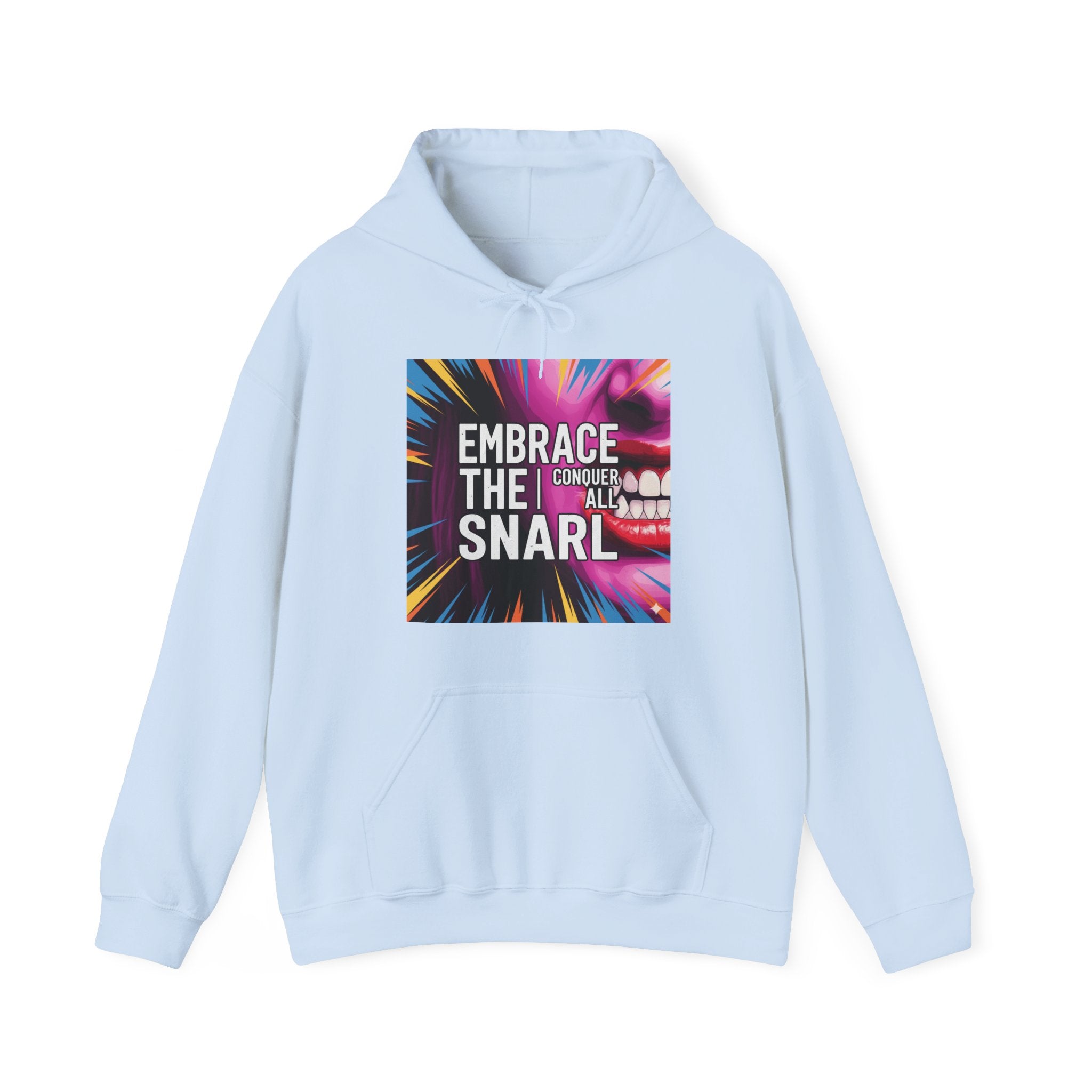 Embrace the Snarl Unisex Hoodie by Truly Great Life | Colorful Fleece Streetwear for Everyday Comfort