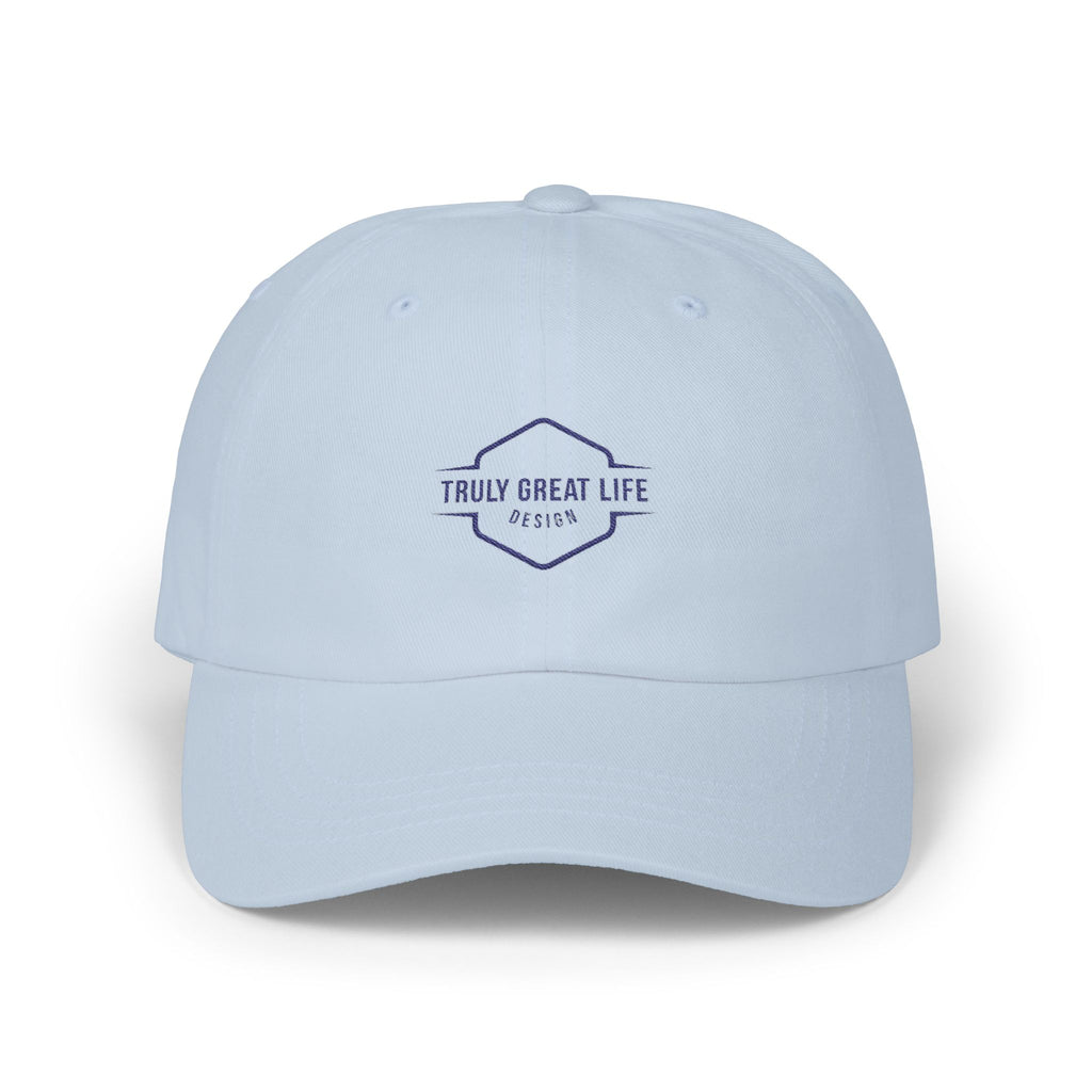 Classic Dad Cap - "Truly Great Life Design" Embroidered Minimal Logo Baseball Hat