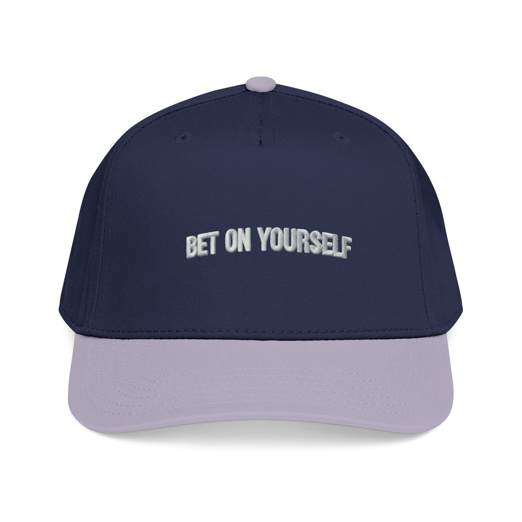 Inspirational Baseball Cap for Men & Women | Bet on Yourself Adjustable Motivational Hat, Mid Profile Dad Cap