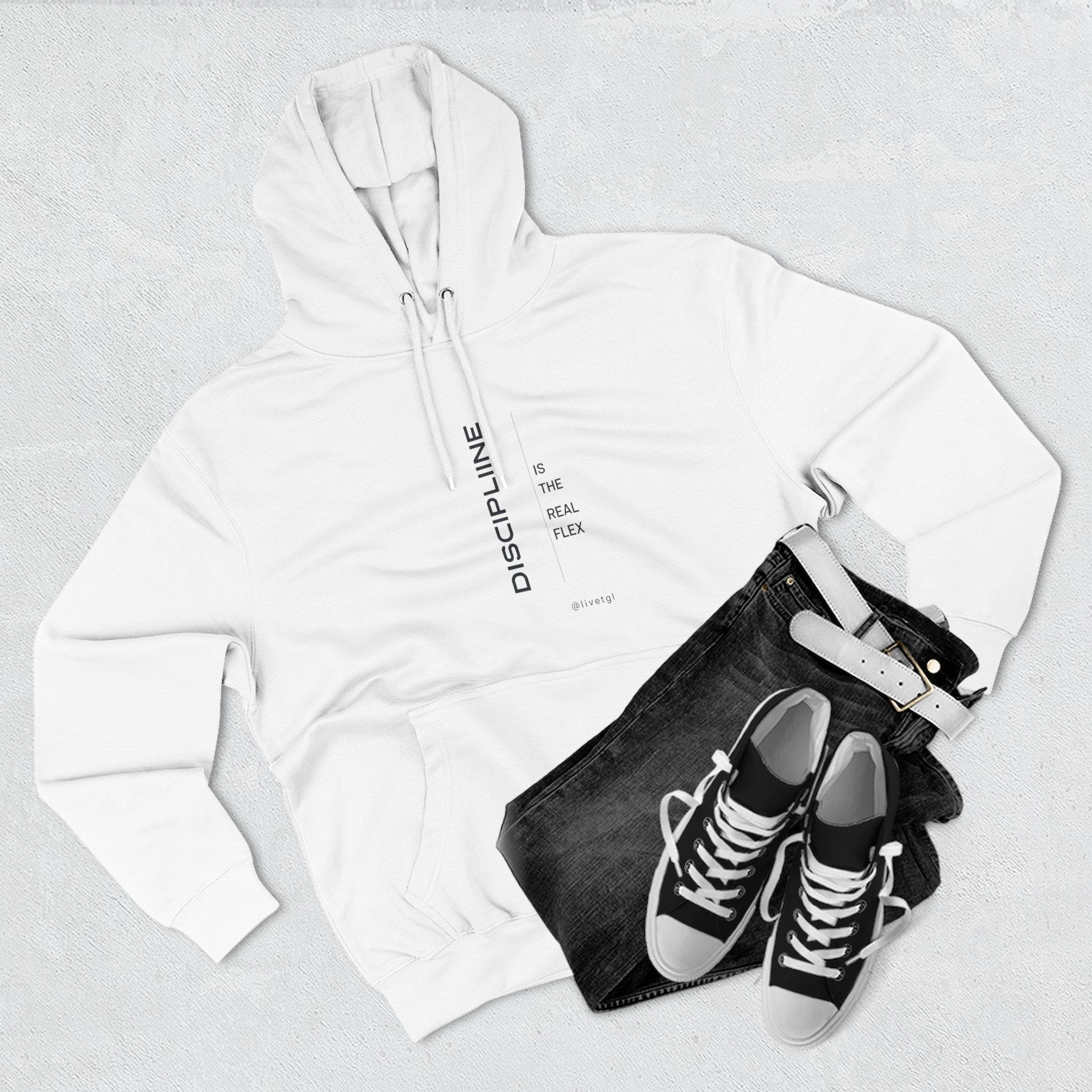 Discipline Is the New Flex Sweatshirt | Unisex Premium Fleece Motivational Streetwear Pullover