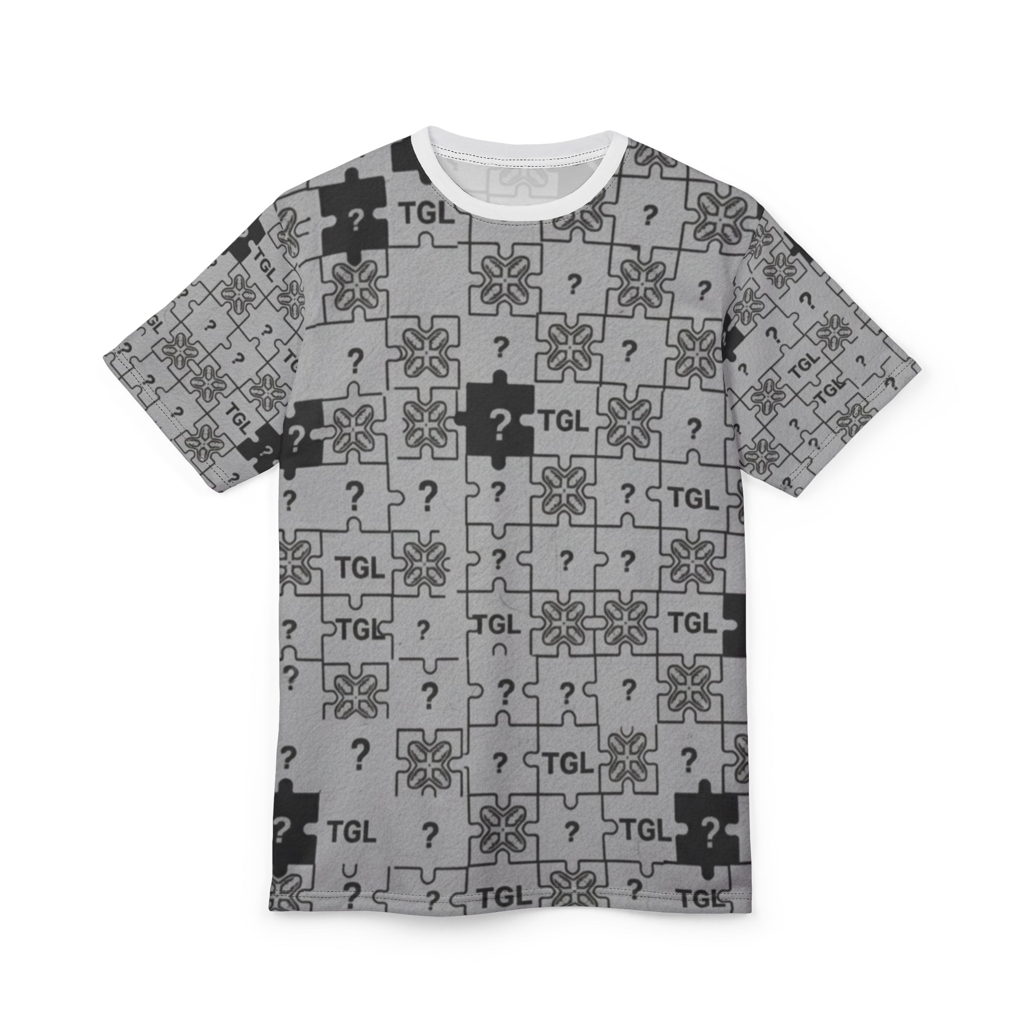 Puzzle Pattern Unisex Graphic Tee by Truly Great Life | Soft Cotton Casual T-Shirt for Everyday Style