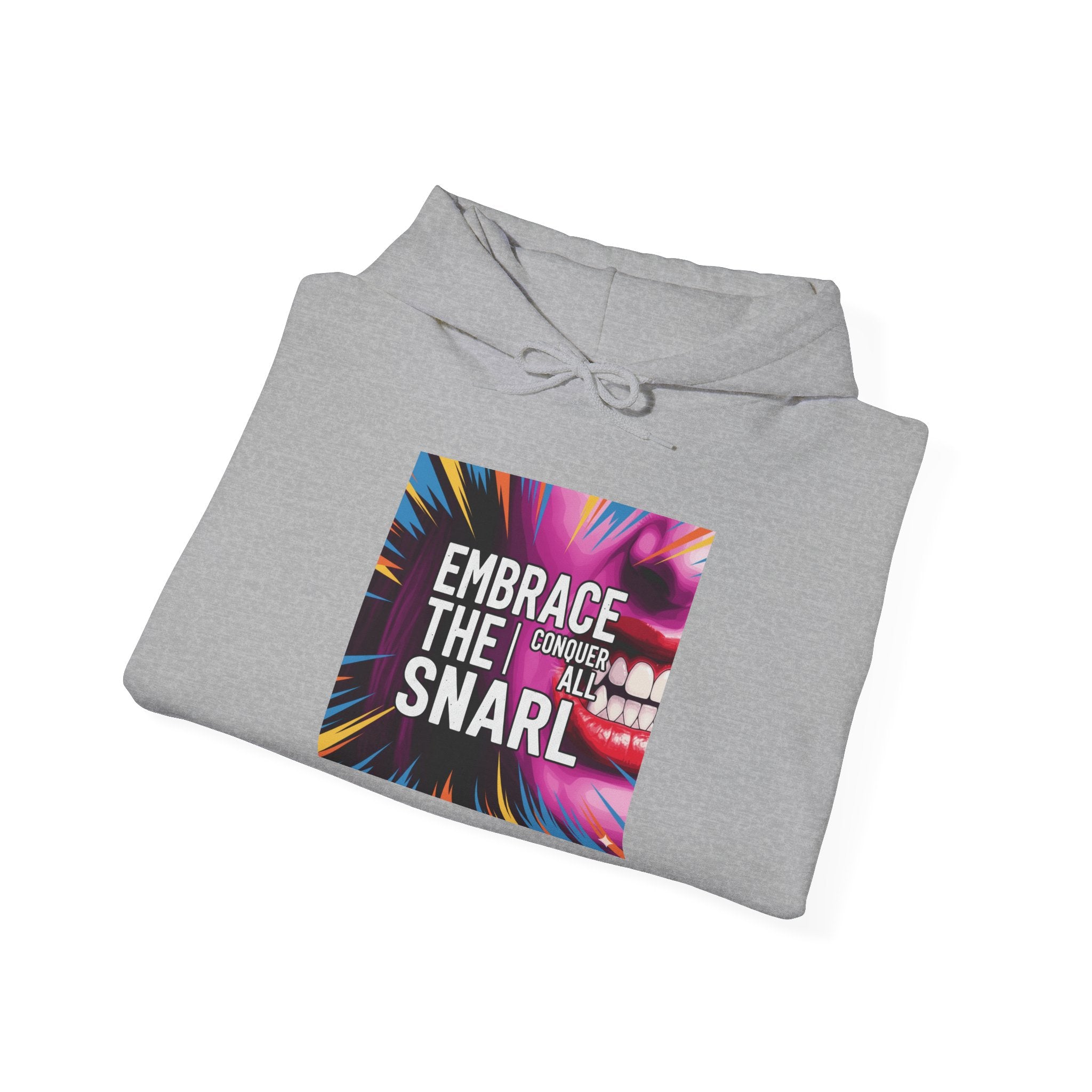 Embrace the Snarl Unisex Hoodie by Truly Great Life | Colorful Fleece Streetwear for Everyday Comfort