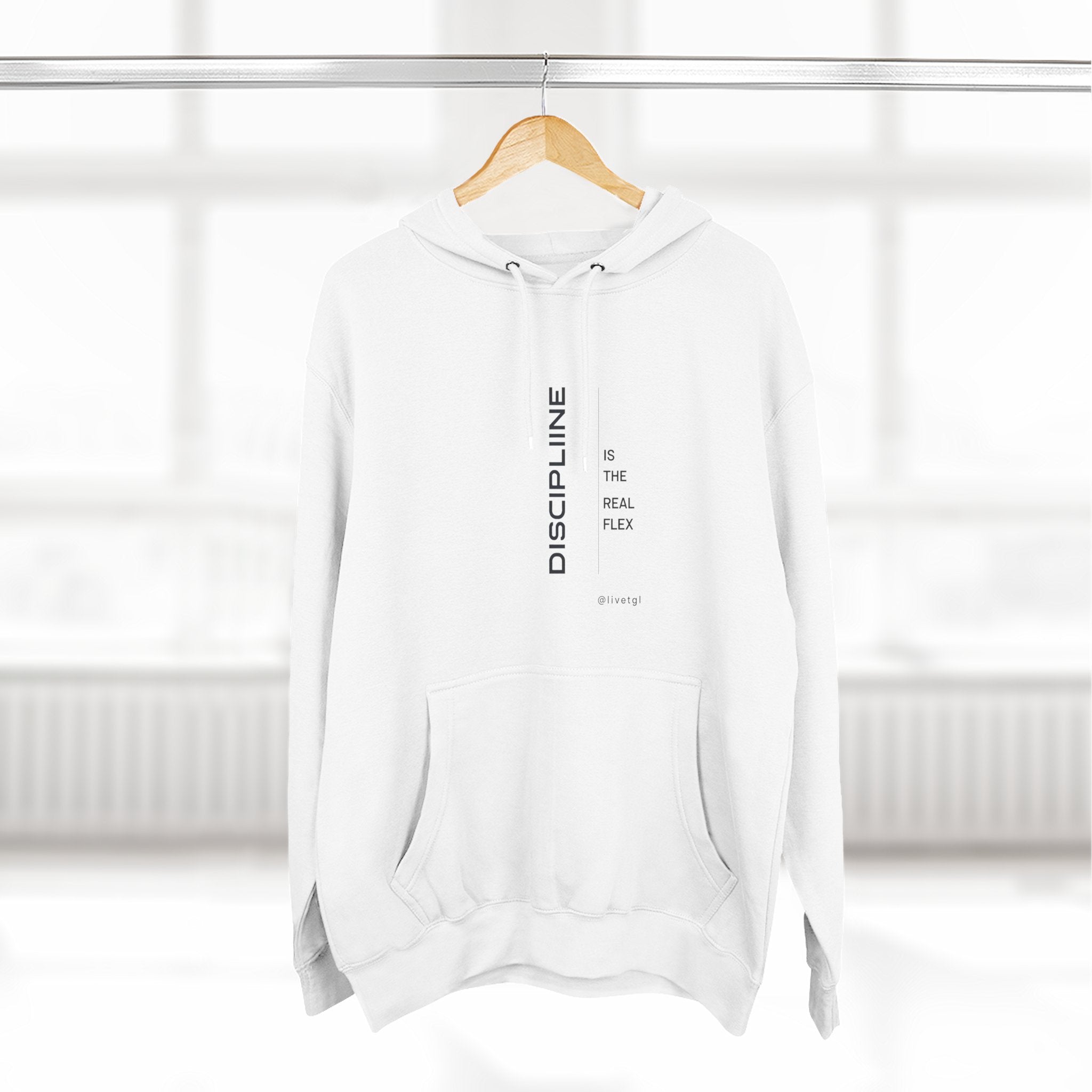 Discipline Is the New Flex Sweatshirt | Unisex Premium Fleece Motivational Streetwear Pullover