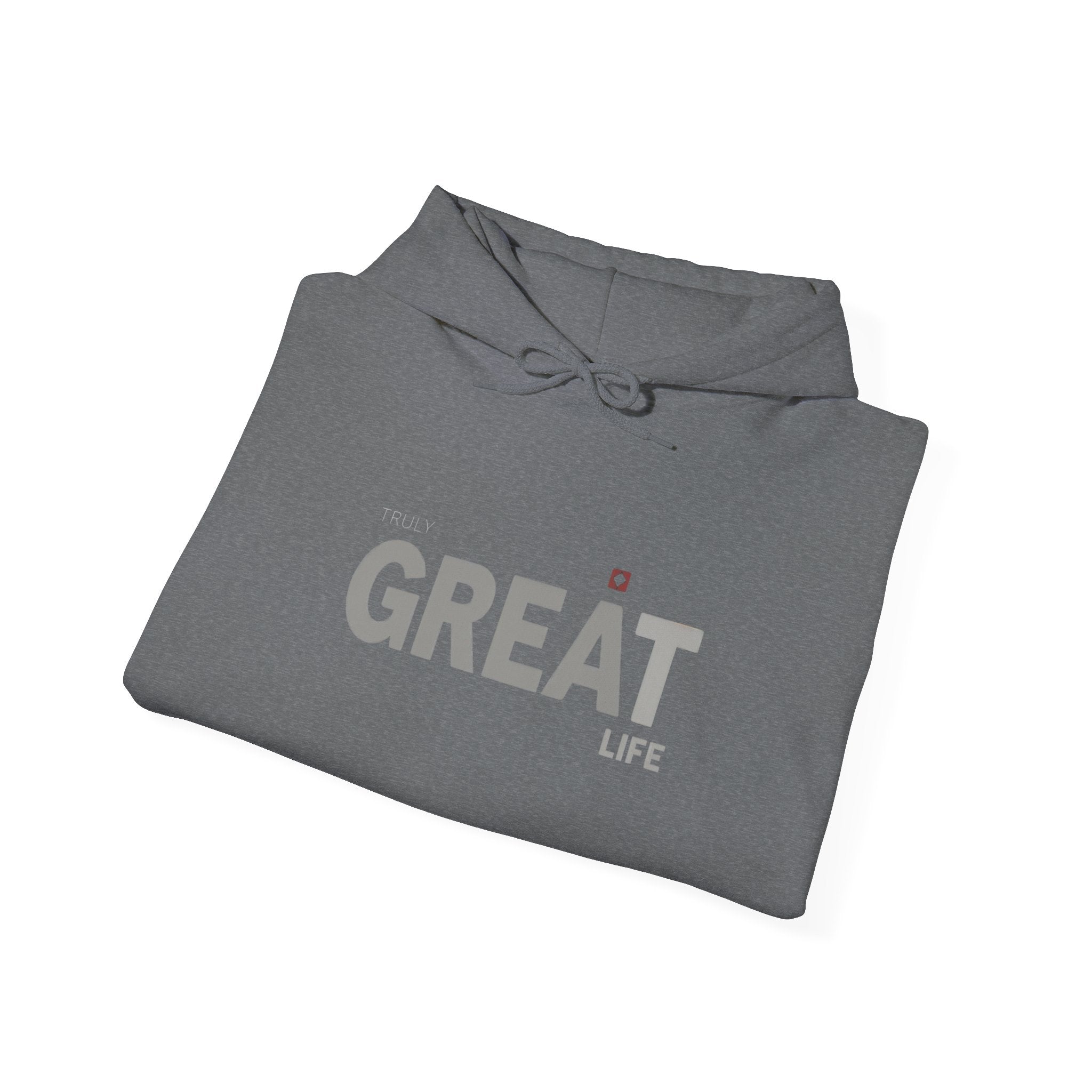Truly Great Life Hoodie Sweatshirt | Premium Fleece Motivational Streetwear for Men & Women, Cozy Inspirational Lifestyle Apparel