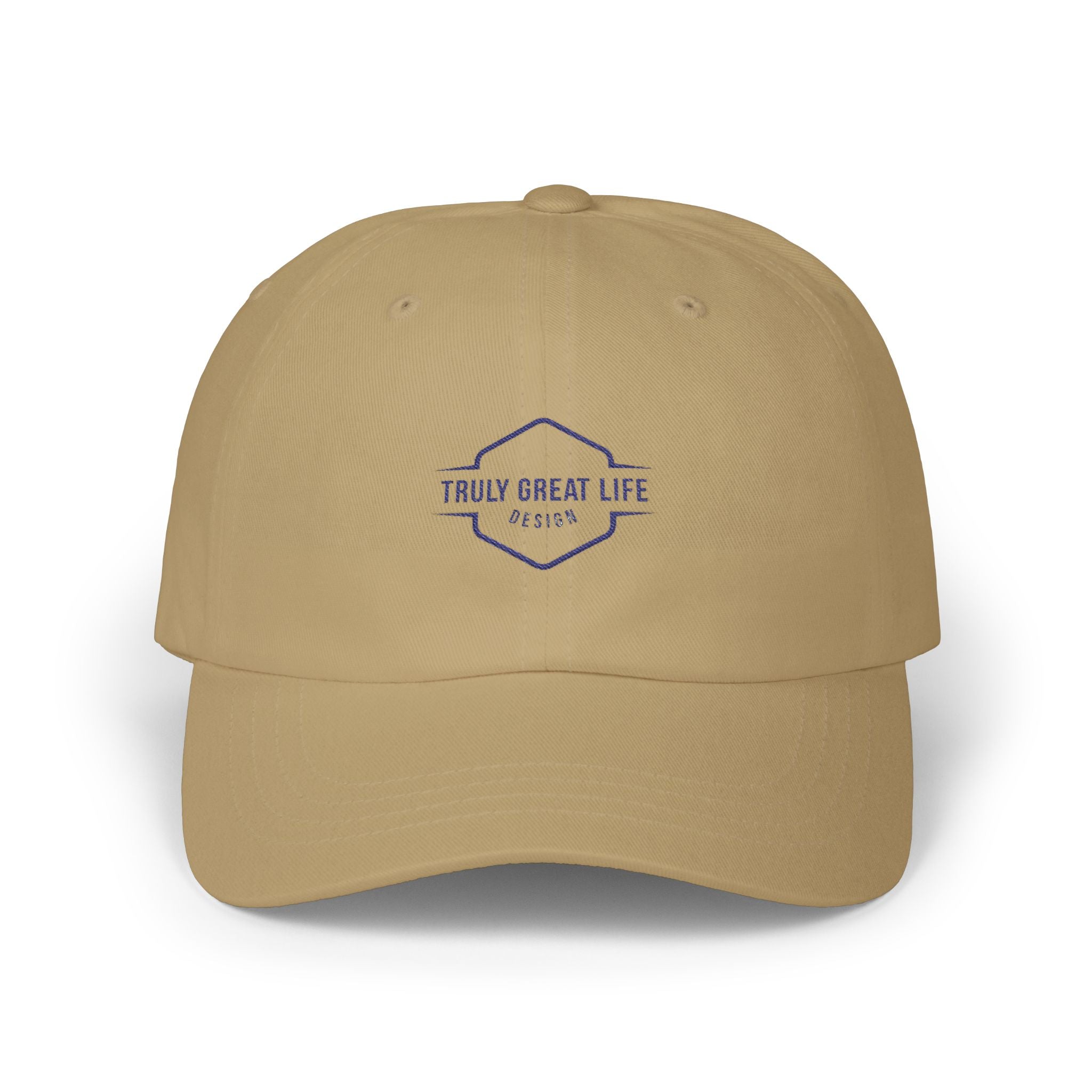 Classic Dad Cap - "Truly Great Life Design" Embroidered Minimal Logo Baseball Hat