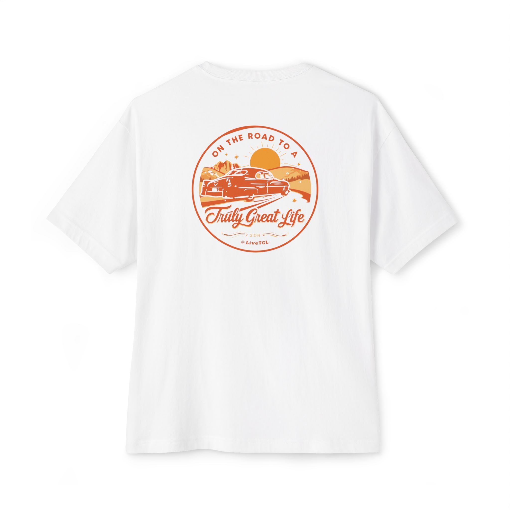 On the Road to a Truly Great Life Softstyle T-Shirt for Women & Men | Motivational Graphic Tee by Truly Great Life, Streetwear Inspiration