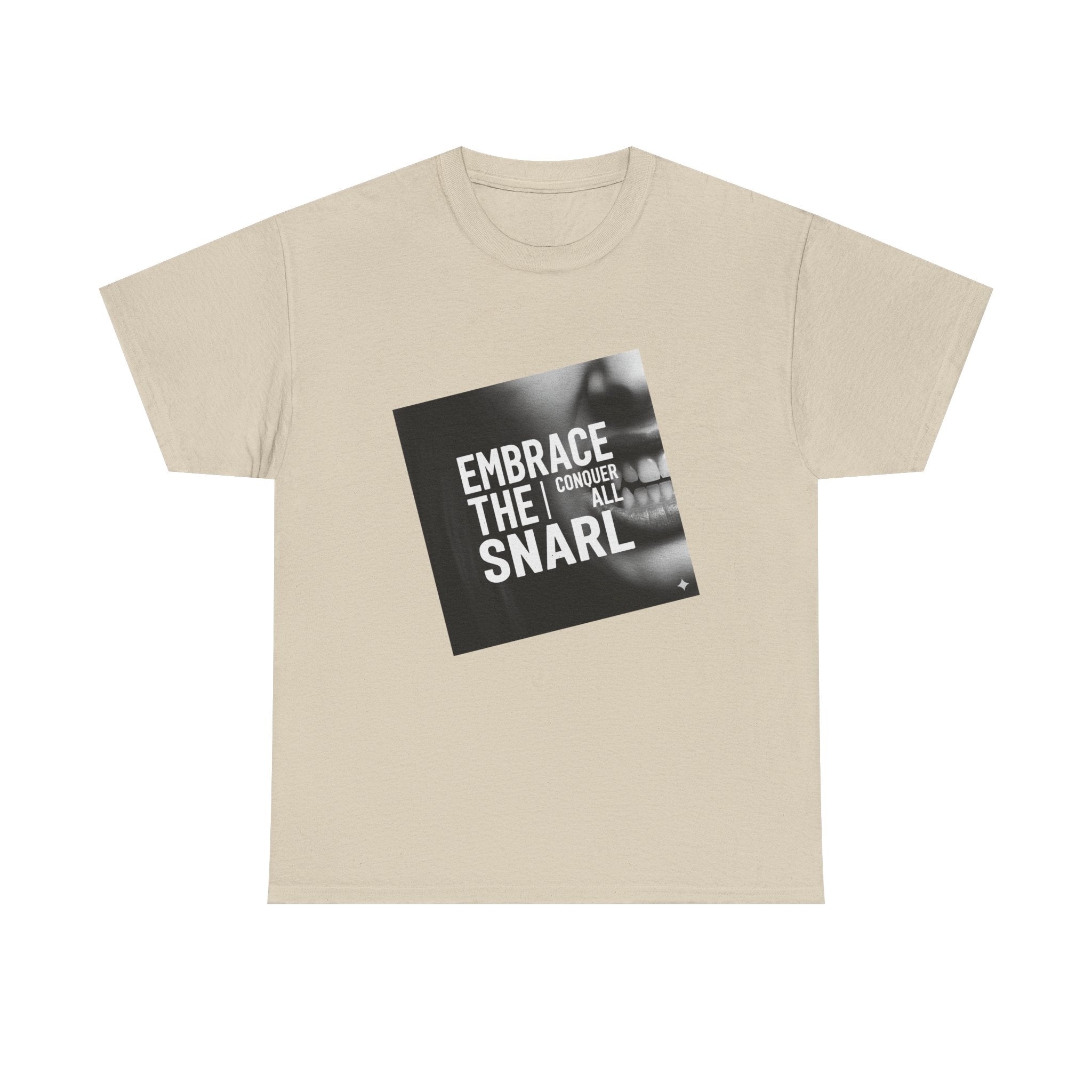 Embrace the Snarl Unisex Heavy Cotton Tee by Truly Great Life | Motivational Streetwear Graphic Shirt