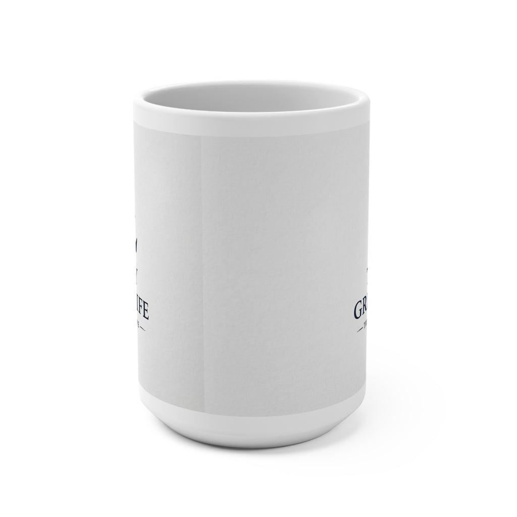 15oz Coffee Mug | Inspirational Ceramic Cup by Truly Great Life, Perfect Gift for Coffee Lovers