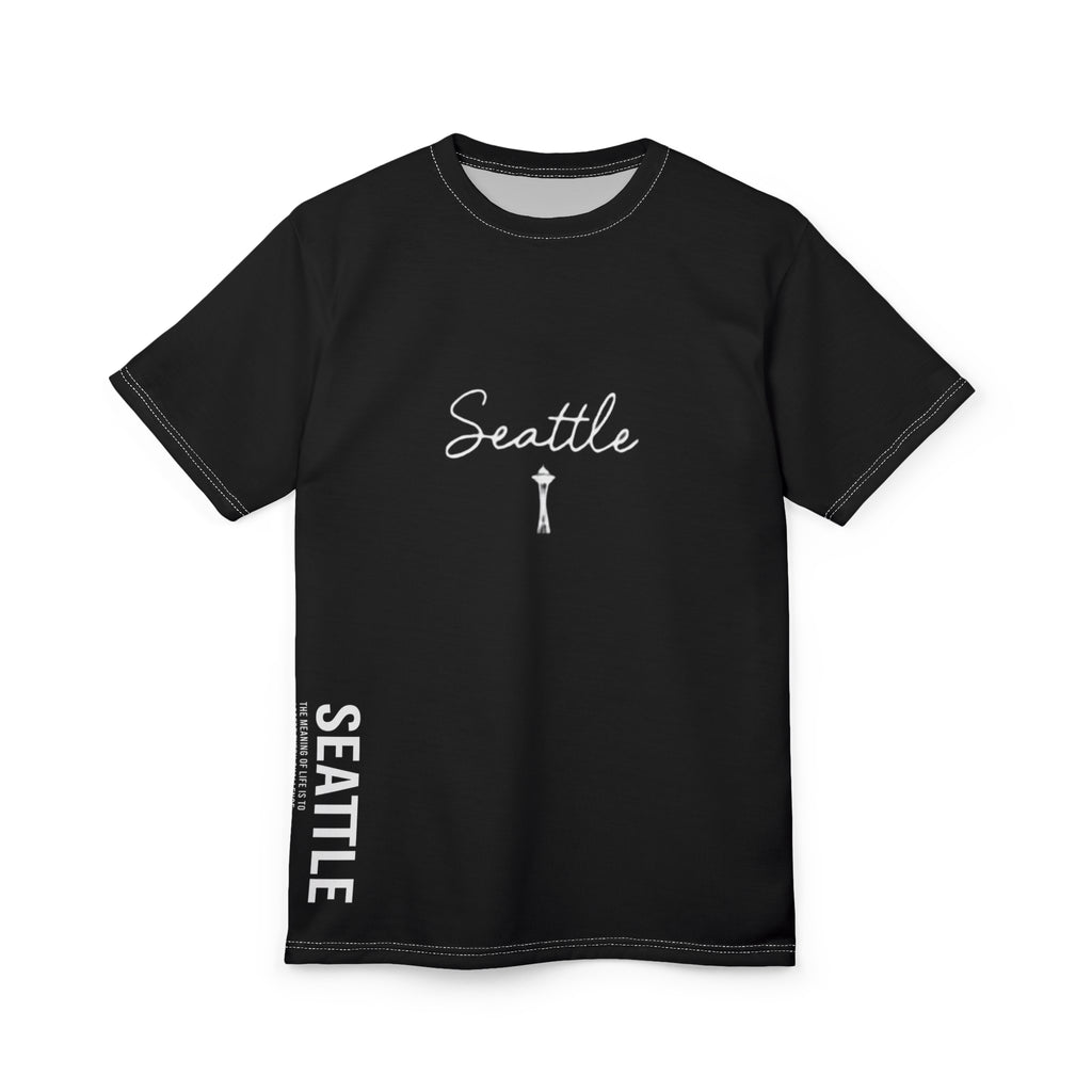 Seattle Script T-Shirt | Streetwear Chest and Side Print