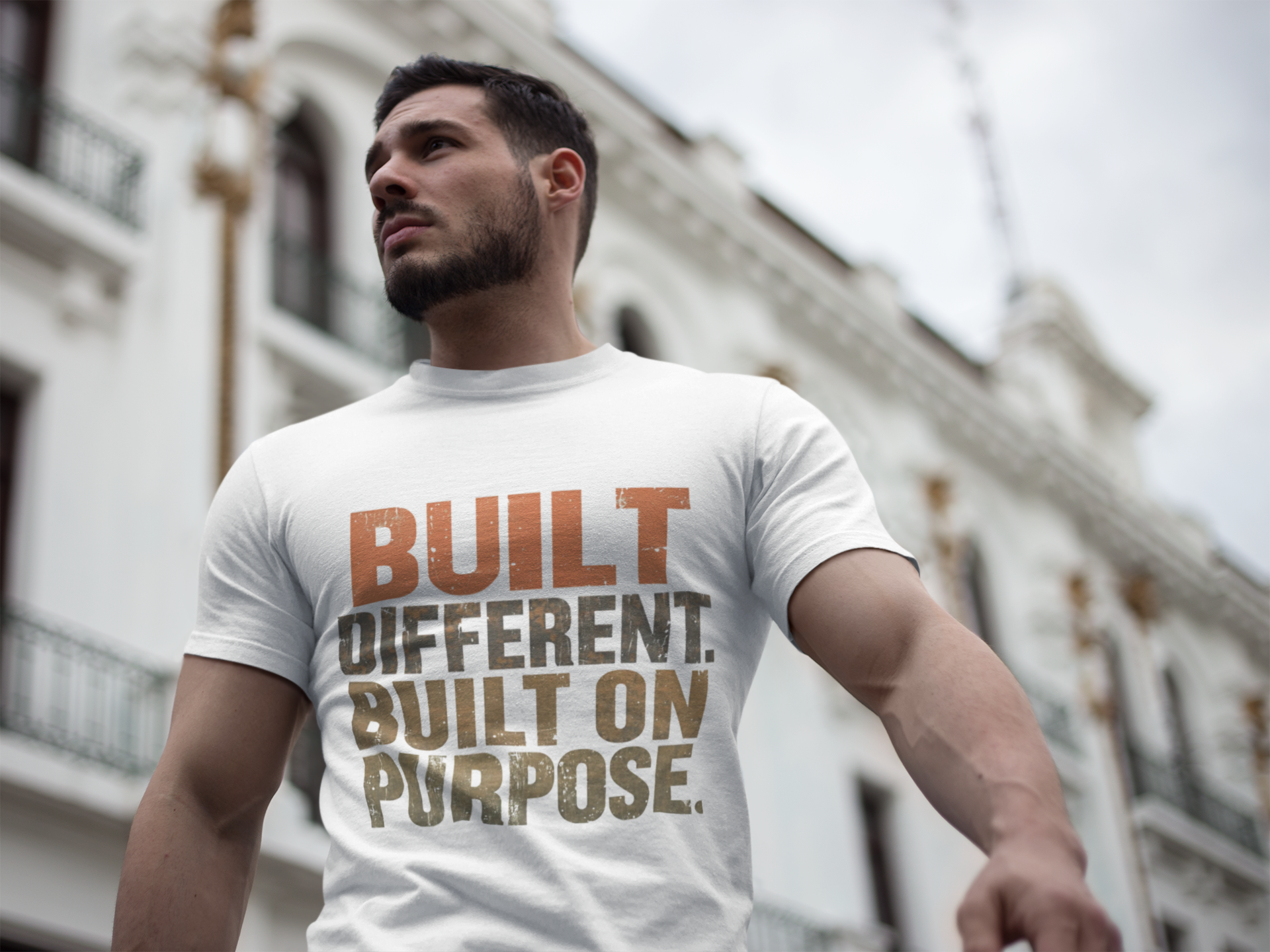 Built Different Softstyle Unisex Tee | Motivational Shirt for Entrepreneurs, Positive Vibes Streetwear, Everyday Apparel by Truly Great Life