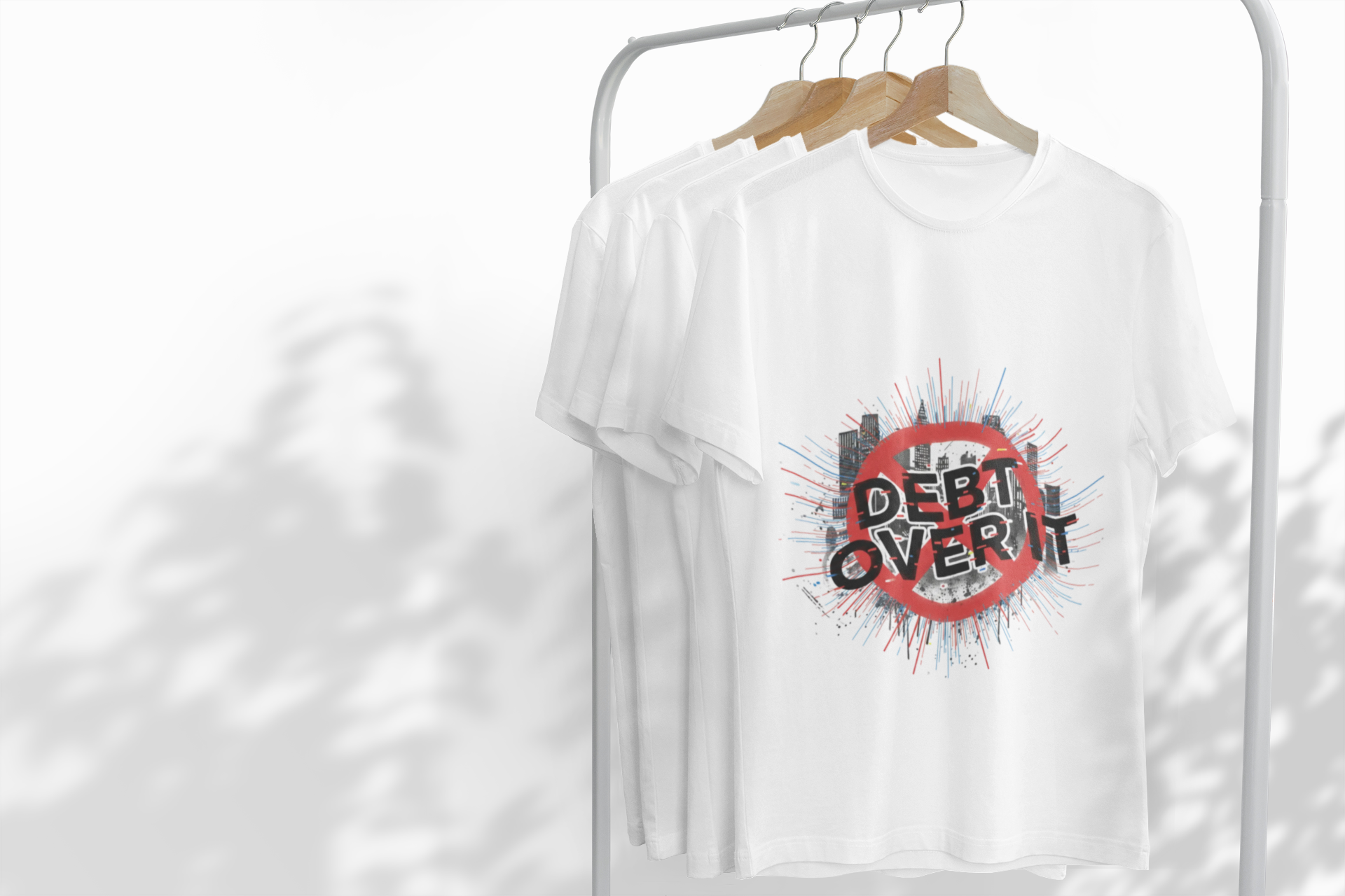 Debt Over It Softstyle Unisex T-Shirt, Cool Graphic Tee, Motivational Apparel for a Debt-Free Lifestyle, Perfect Gift by Truly Great Life