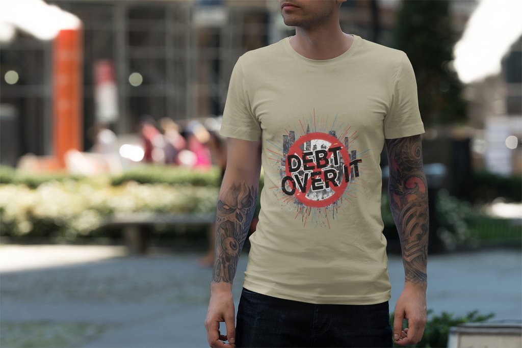 Debt Over It Softstyle Unisex T-Shirt, Cool Graphic Tee, Motivational Apparel for a Debt-Free Lifestyle, Perfect Gift by Truly Great Life