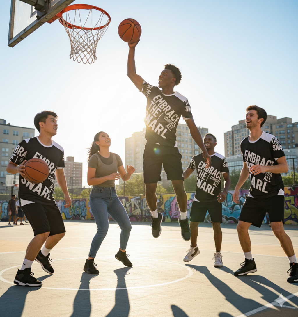 Embrace the Snarl Sports Jersey for Men and Women | Bold Athleisure Shirt by Truly Great Life, Unique Gift for Athletes & Fitness Fans