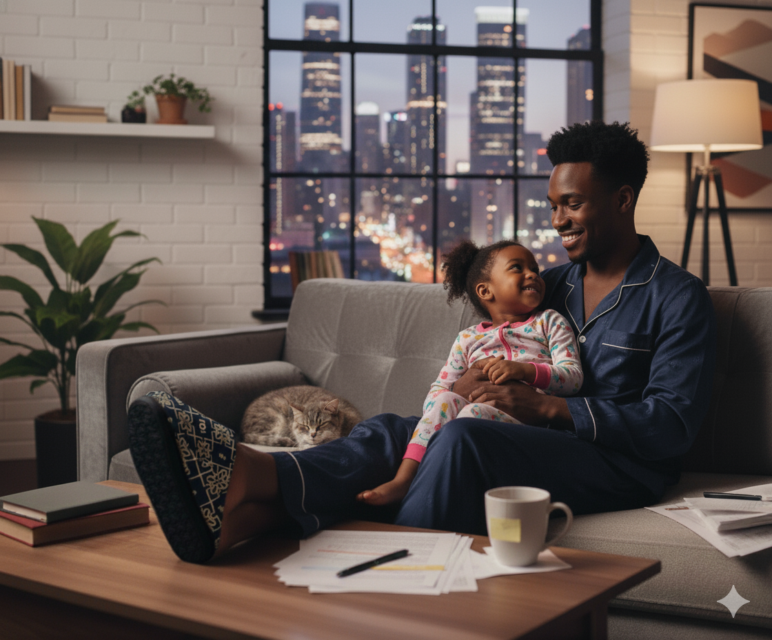 Truly Great Life Indoor Slippers for Men | Elegant and Comfortable House Shoes with Soft Memory Foam and Geometric Design