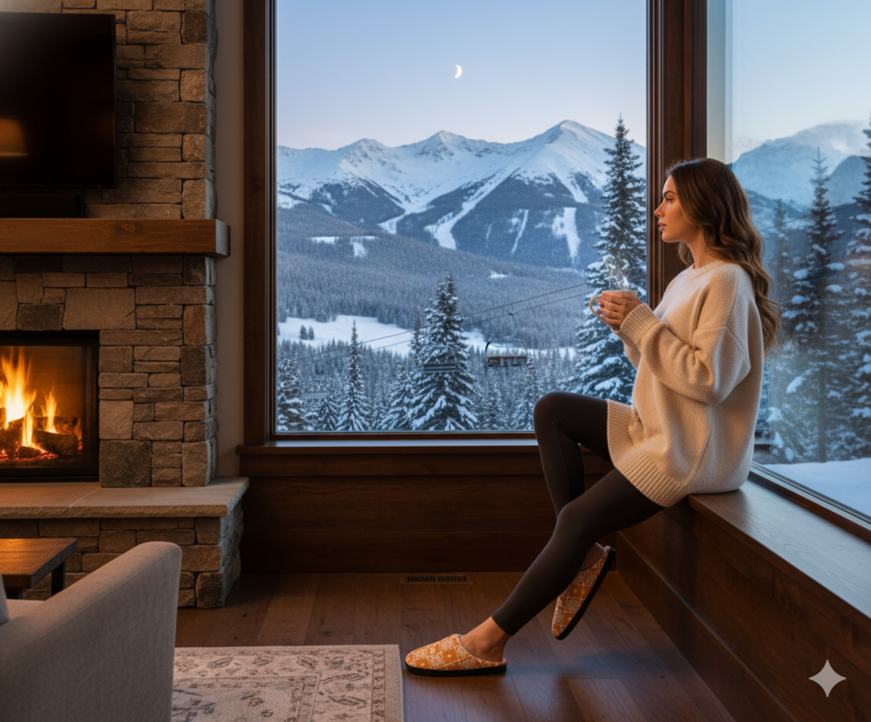 Truly Great Life Indoor Slippers for Women | Cozy Non-Slip House Shoes with Soft Fleece Comfort and Stylish Geometric Design