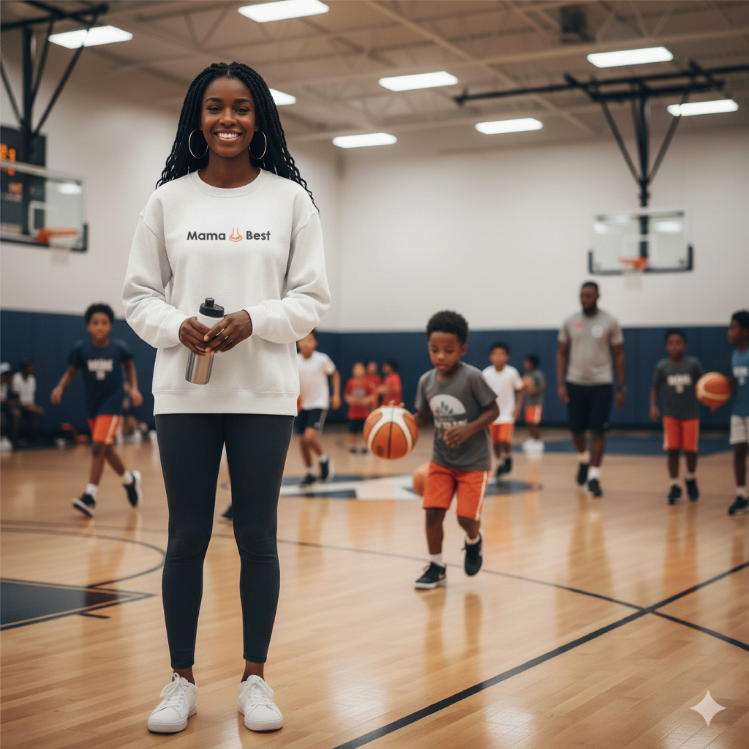 Mama Best Sweatshirt for Moms | Cute Mothers Day Gift, Cozy Unisex Crewneck, Casual Everyday Wear, Perfect Spring and Fall Apparel