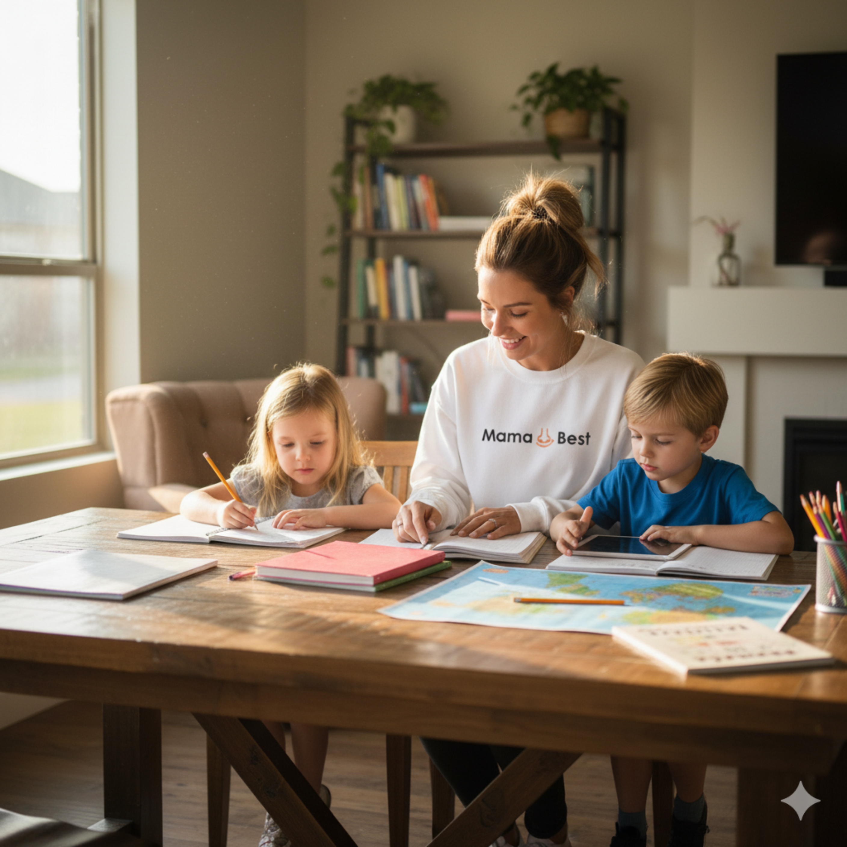 Mama Best Sweatshirt for Moms | Cute Mothers Day Gift, Cozy Unisex Crewneck, Casual Everyday Wear, Perfect Spring and Fall Apparel