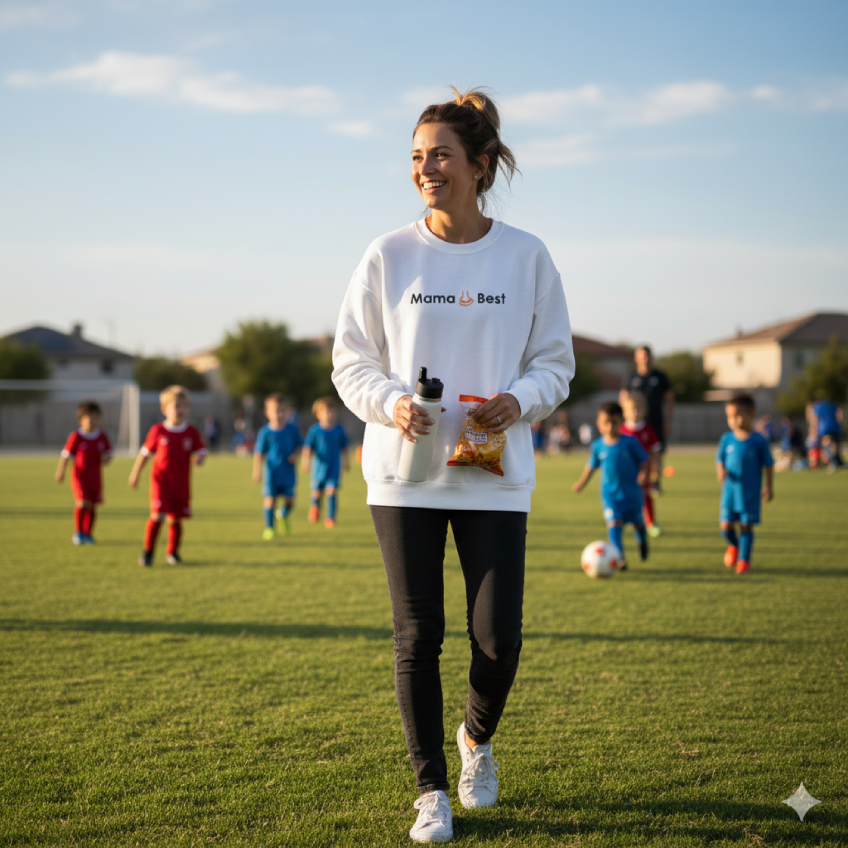 Mama Best Sweatshirt for Moms | Cute Mothers Day Gift, Cozy Unisex Crewneck, Casual Everyday Wear, Perfect Spring and Fall Apparel