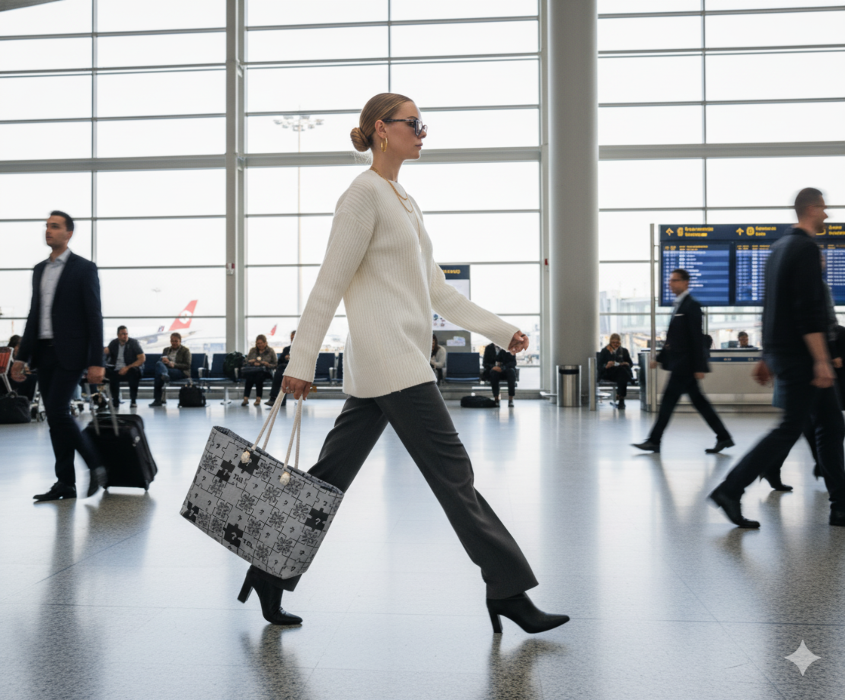 Truly Great Life Puzzle Pattern Weekender Bag | Durable Canvas Duffel Tote for Stylish Travel & Adventure