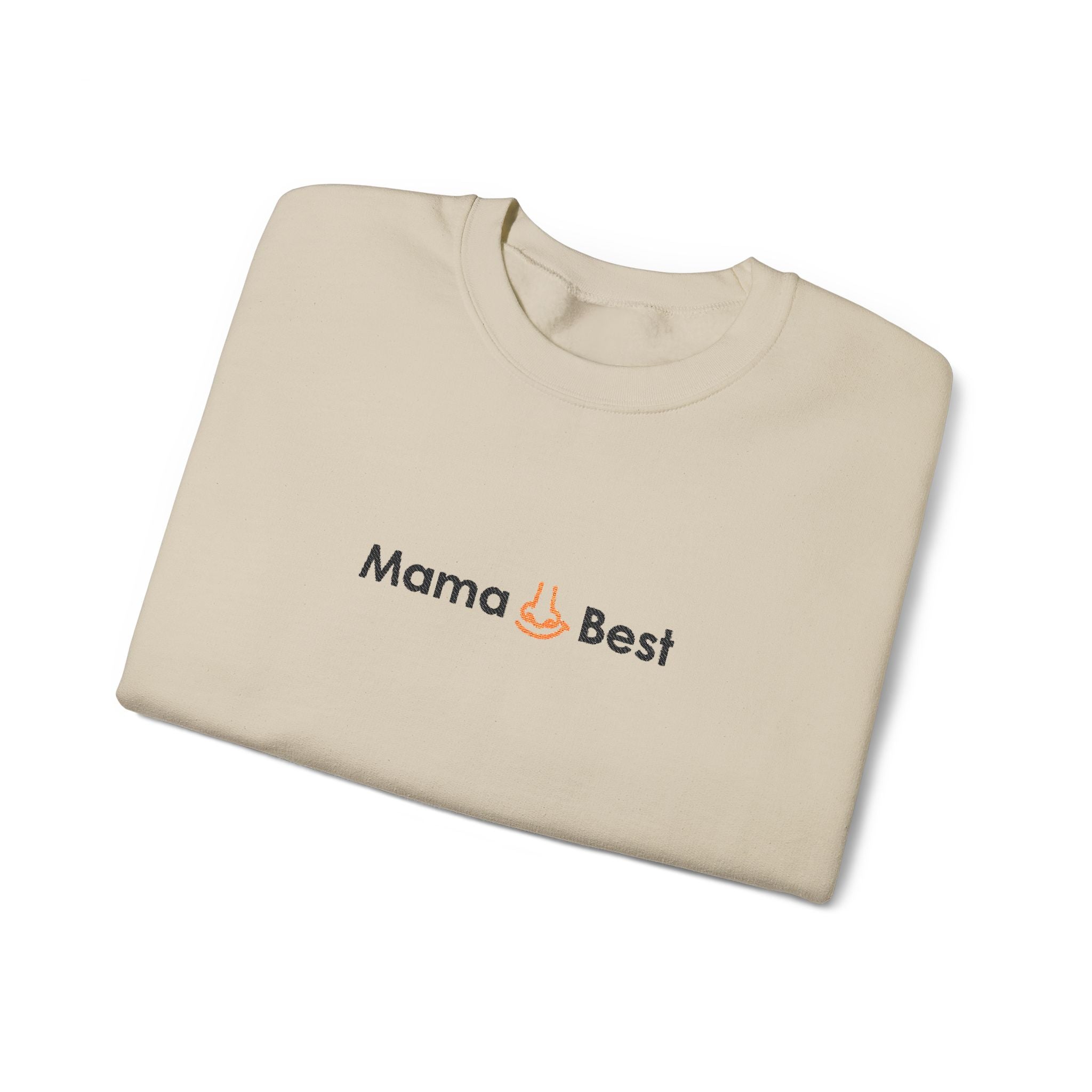 Mama Best Sweatshirt for Moms | Cute Mothers Day Gift, Cozy Unisex Crewneck, Casual Everyday Wear, Perfect Spring and Fall Apparel