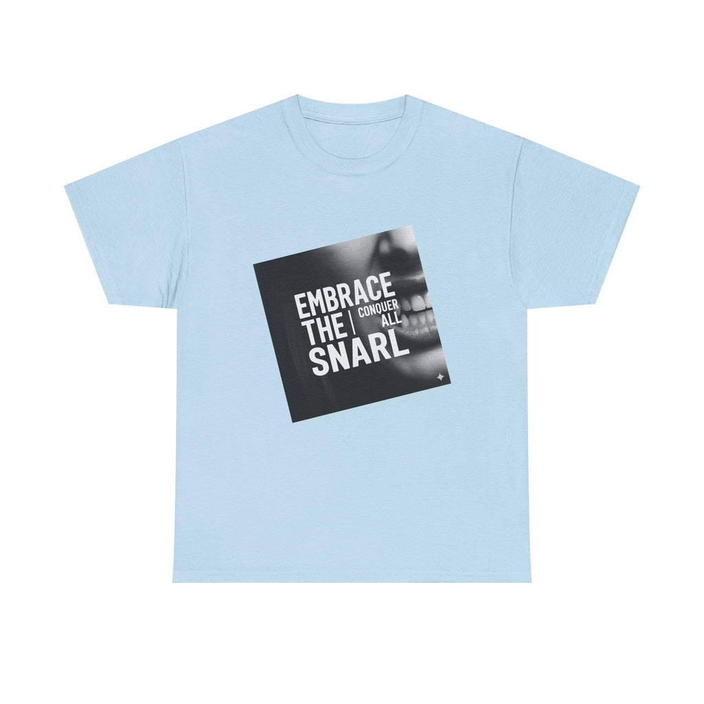 Embrace the Snarl Unisex Heavy Cotton Tee by Truly Great Life | Motivational Streetwear Graphic Shirt