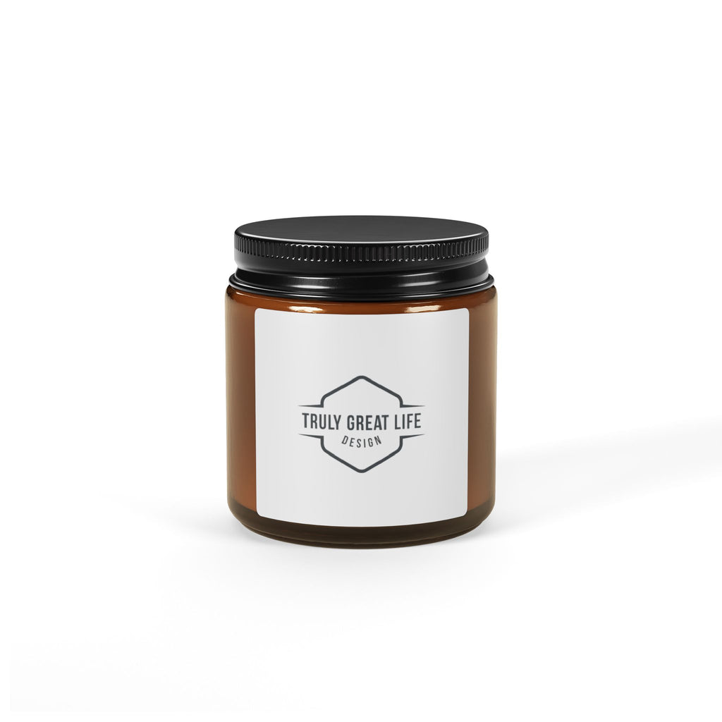 Truly Great Life Design Scented Soy Candle - Amber Jar, Multi-Size