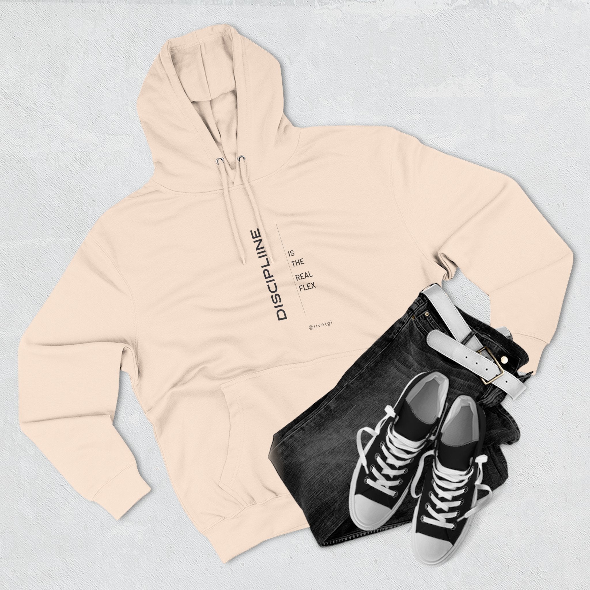 Discipline Is the New Flex Sweatshirt | Unisex Premium Fleece Motivational Streetwear Pullover