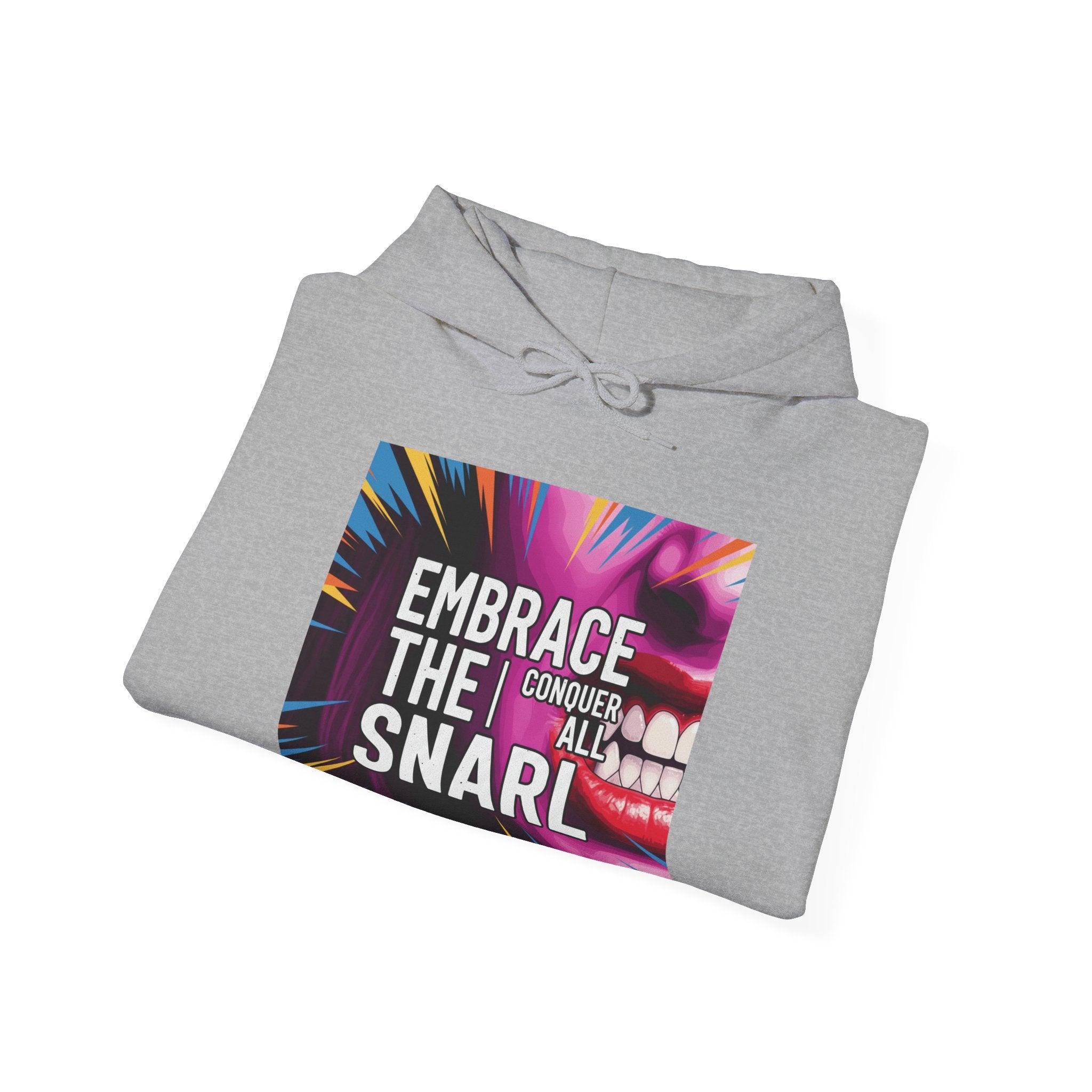 Embrace the Snarl Unisex Hoodie by Truly Great Life | Colorful Fleece Streetwear for Everyday Comfort