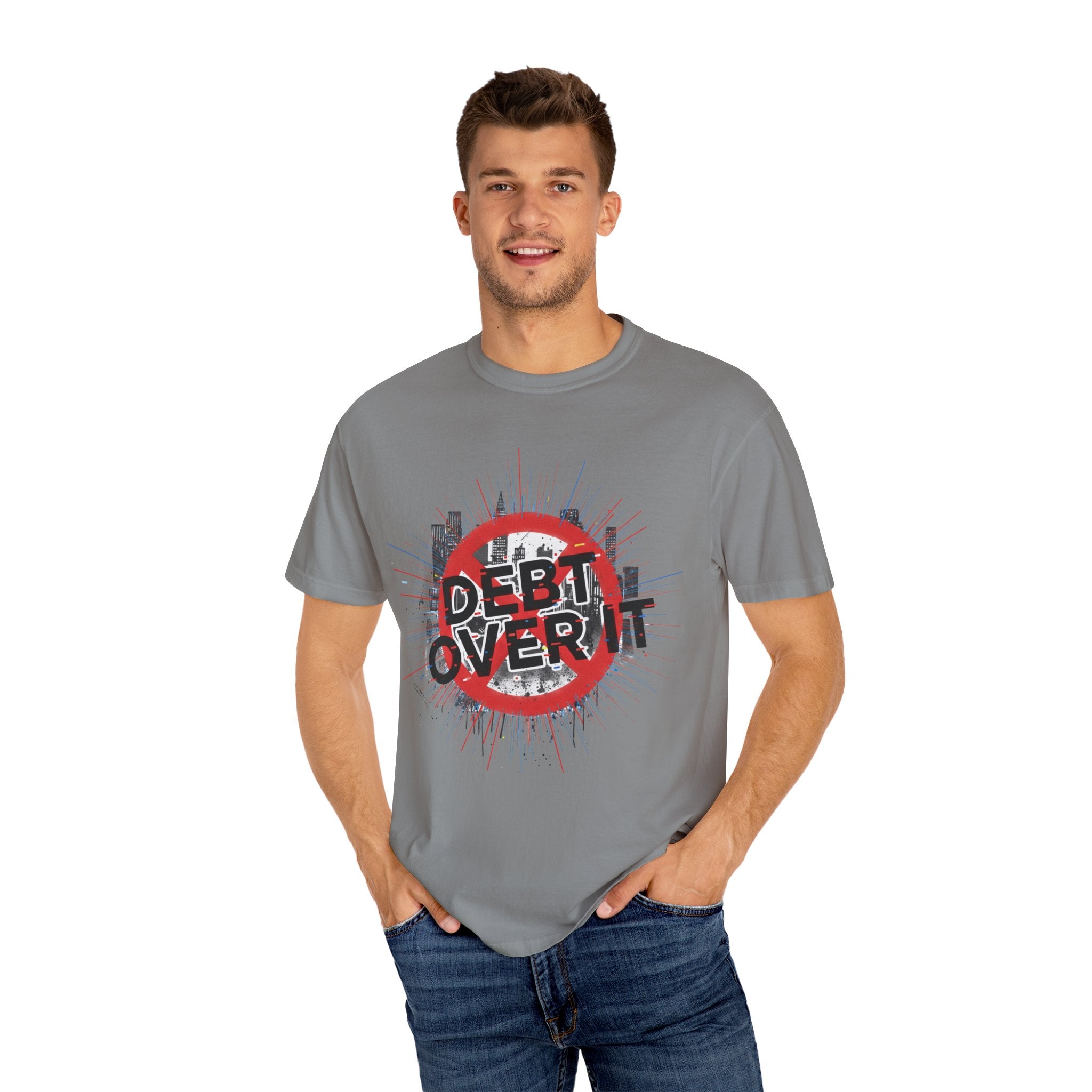 Debt Over It Softstyle Unisex T-Shirt, Cool Graphic Tee, Motivational Apparel for a Debt-Free Lifestyle, Perfect Gift by Truly Great Life