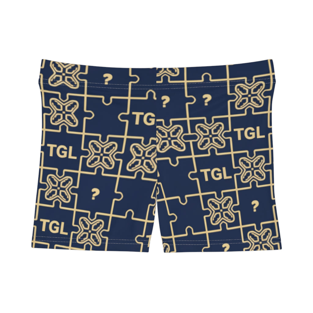 Casual Shorts for Women with Puzzle Pattern by TGL Design | Lightweight, Breathable Summer Wear for Everyday Style