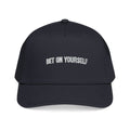 Inspirational Baseball Cap for Men & Women | Bet on Yourself Adjustable Motivational Hat, Mid Profile Dad Cap