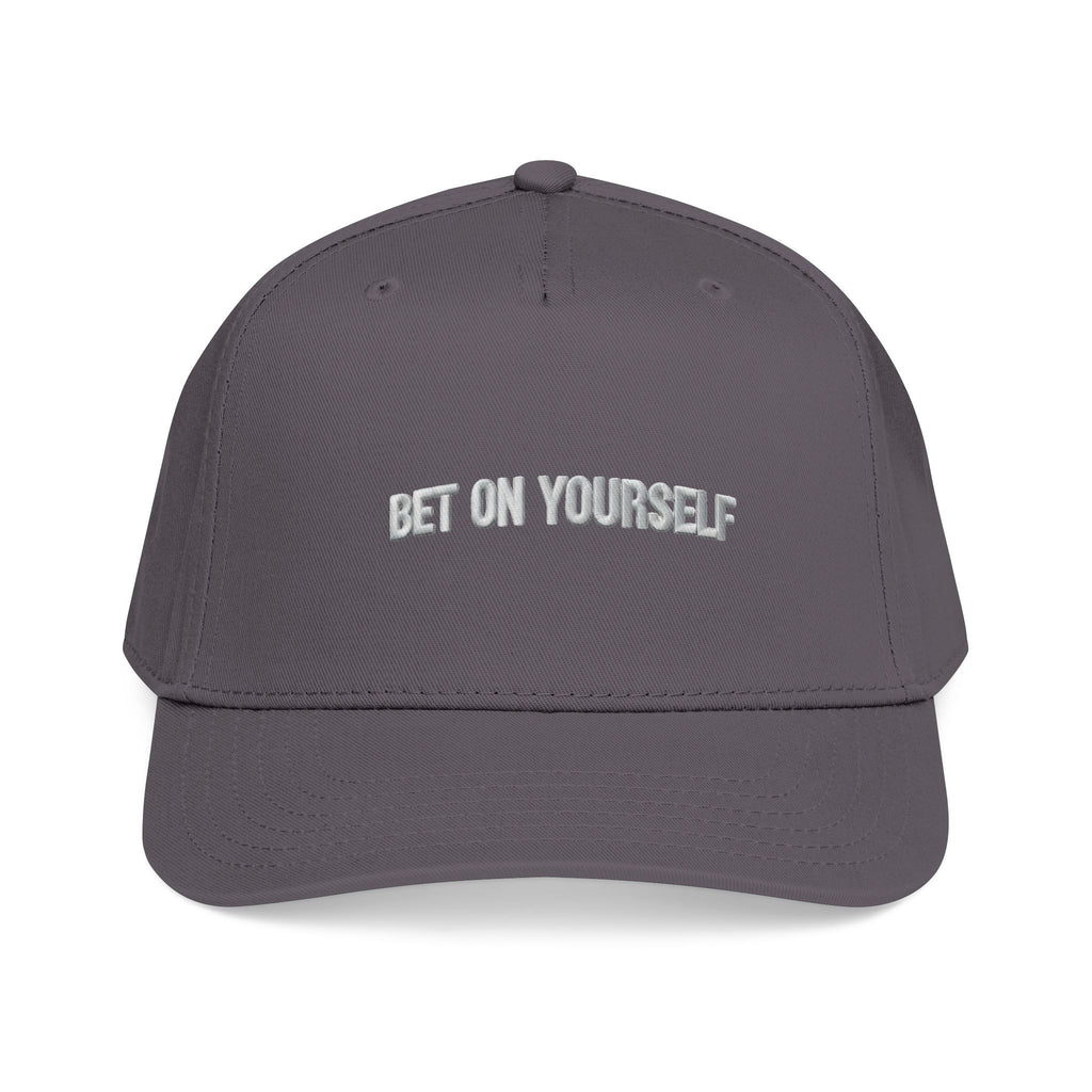 Inspirational Baseball Cap for Men & Women | Bet on Yourself Adjustable Motivational Hat, Mid Profile Dad Cap
