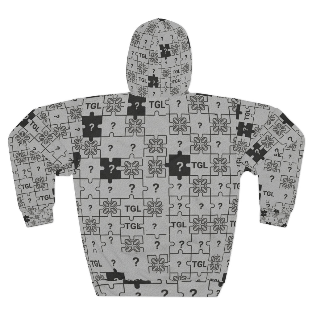 Truly Great Life Puzzle Pattern Unisex Pullover Hoodie | Cozy Fleece Streetwear Style with TGL Design