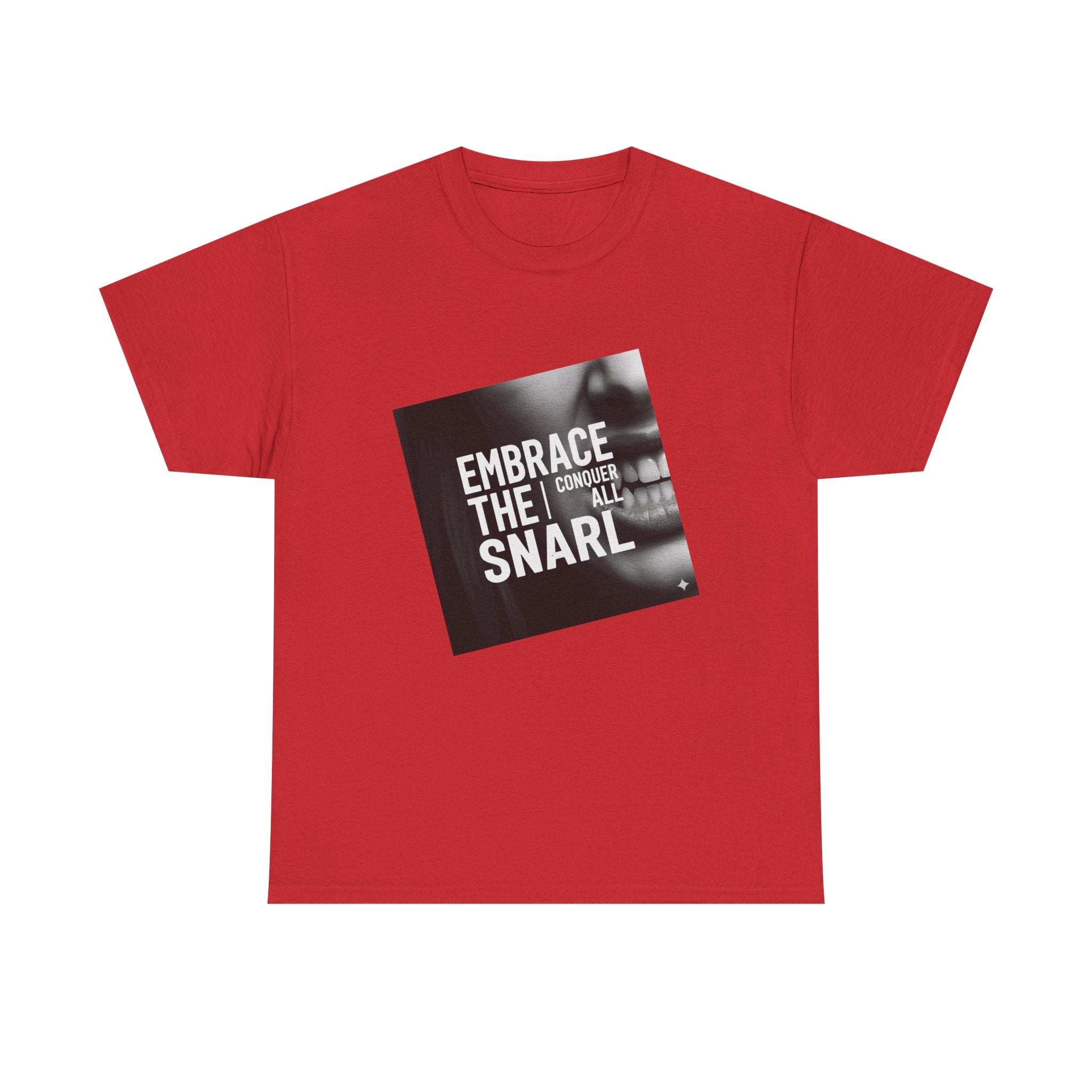 Embrace the Snarl Unisex Heavy Cotton Tee by Truly Great Life | Motivational Streetwear Graphic Shirt